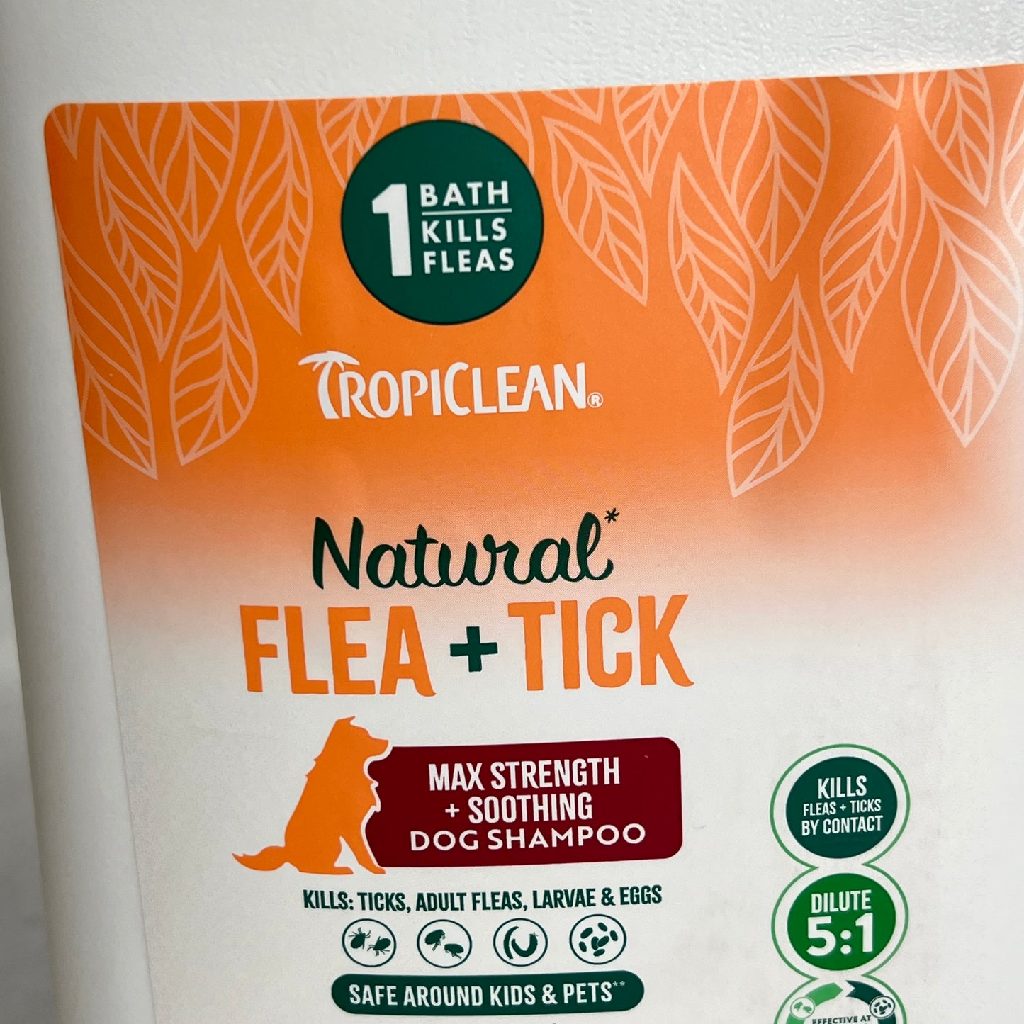 TROPICLEAN Natural Max Strength Soothing Shampoo For Dogs 1 Gal