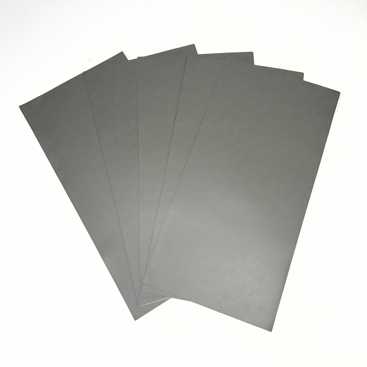 (5 PACK) Self Adhesive Leather For Engraving 24"x12" Light Grey