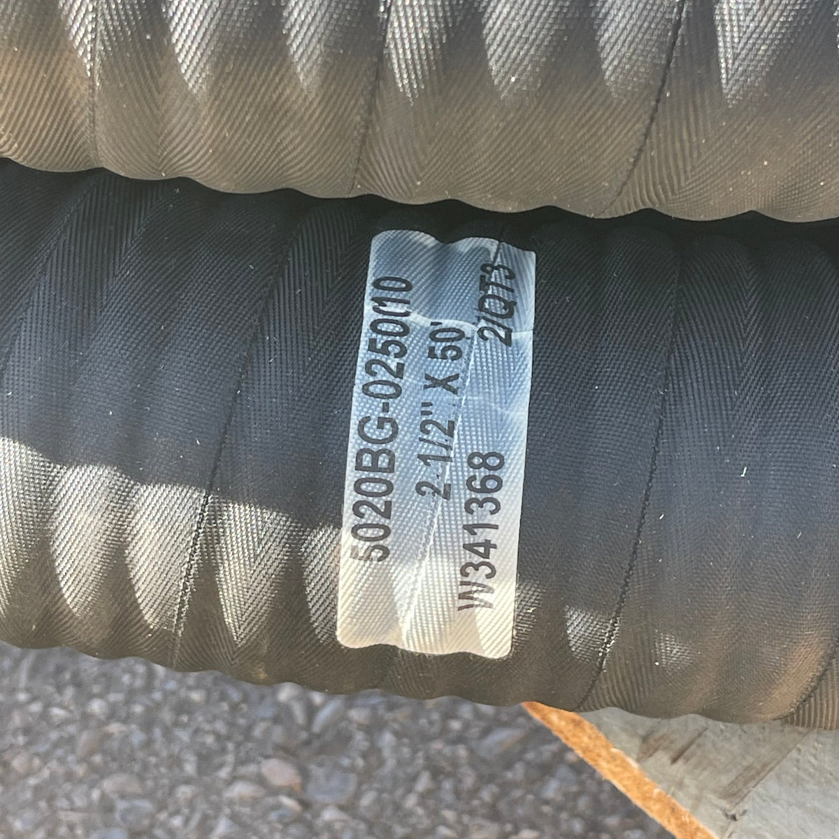 NOVAFLEX Wire-Inserted Industrial Rubber Vacuum Hose 2.5"ID Black 5020BG-02500-10