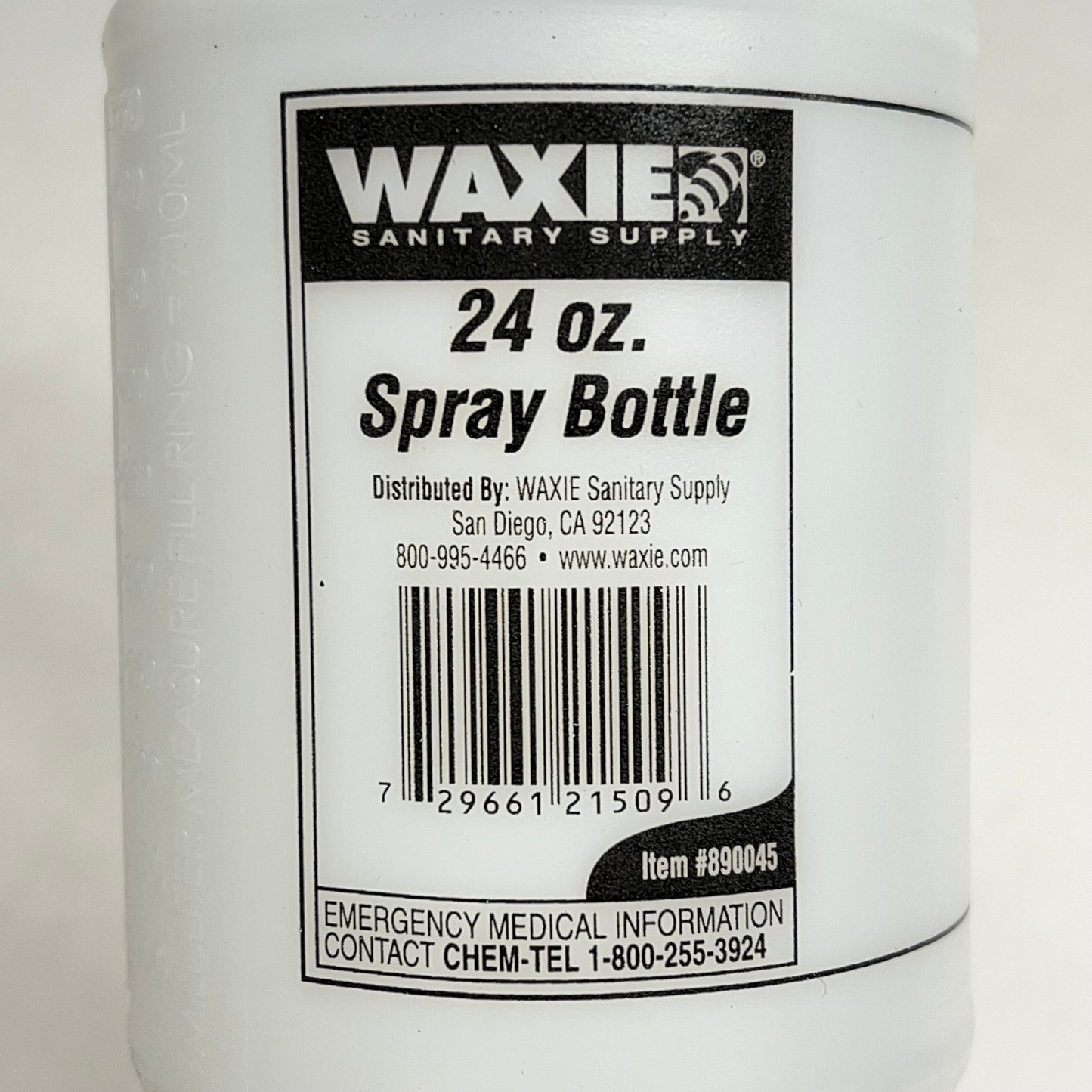 ZA@ WAXIE (96 PACK) Plastic Spray Bottle (NO NOZZEL LIDS, BOTTLES ONLY) 24 Oz Clear| 890045-SS001