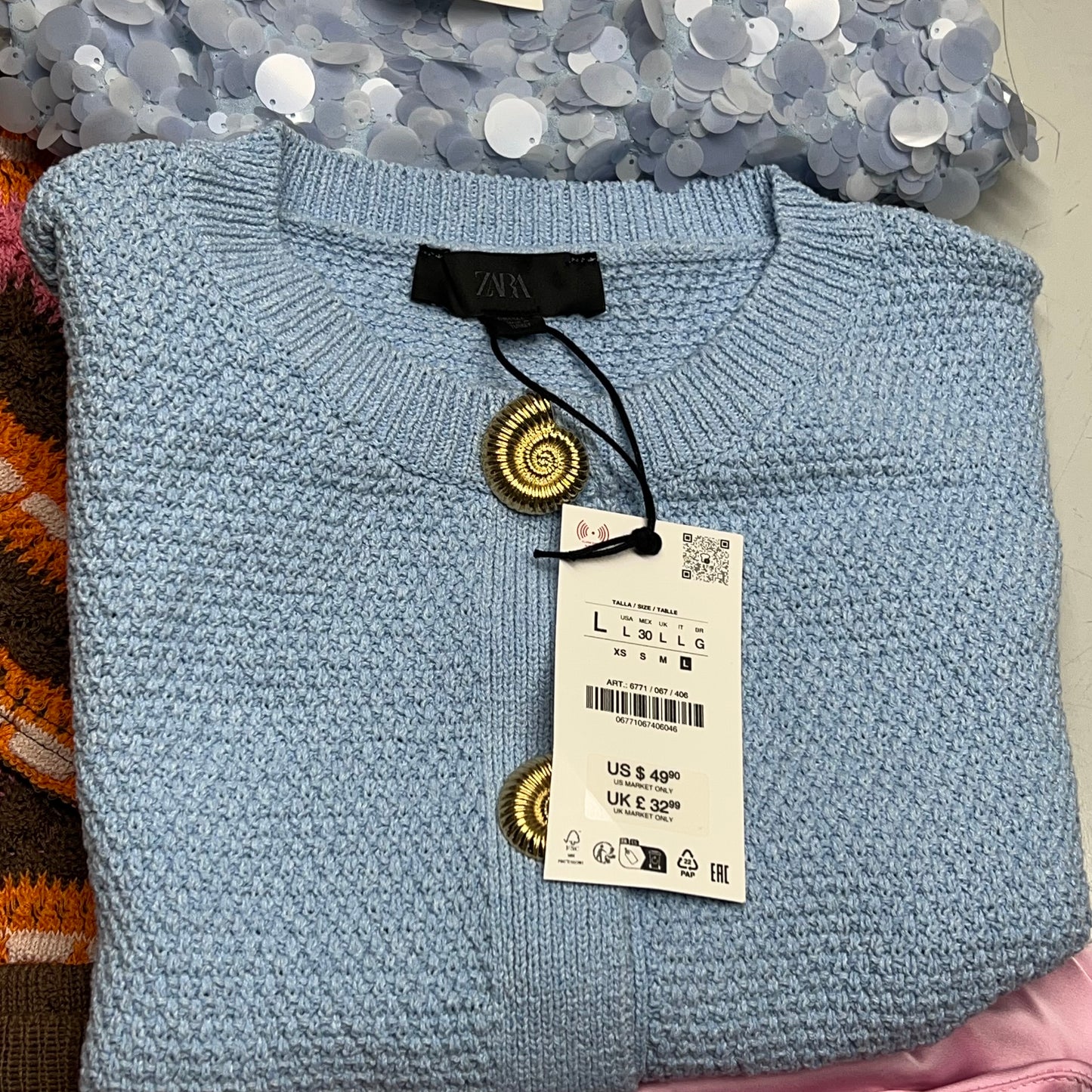 ZA@ ZARA Lot of Assorted Clothing Cardigans & Skirts Women's Sz M & L Multicolor