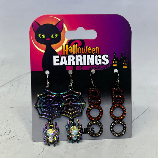 MAGIC SEASON Halloween Spider Boo Earrings 768494