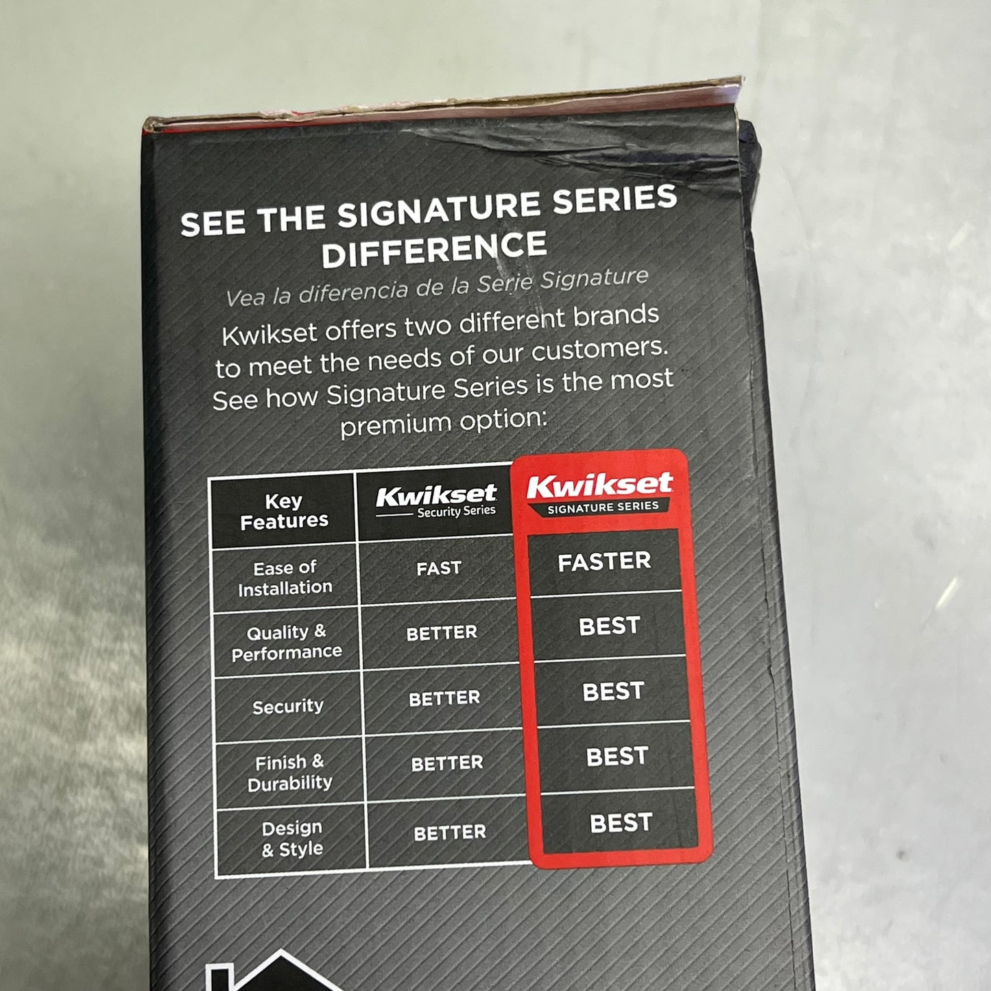 KWIKSET Signature Series Pismo Entry Door Knob 2-1/4" Matte Black 97402-849