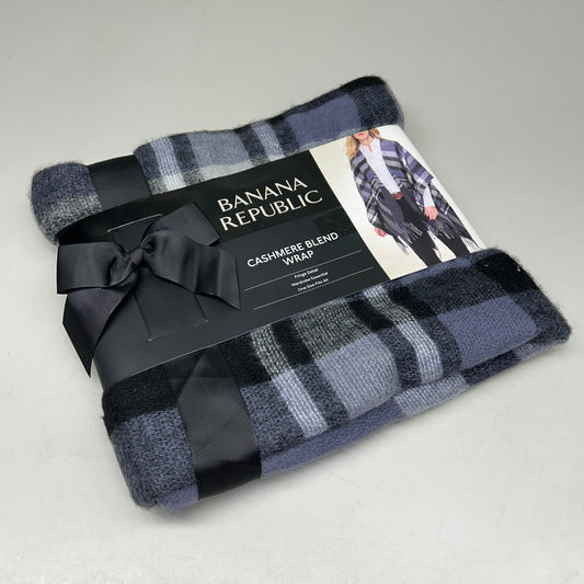 BANANA REPUBLIC Cashmere Blend Wrap One Size Navy (AS-IS)