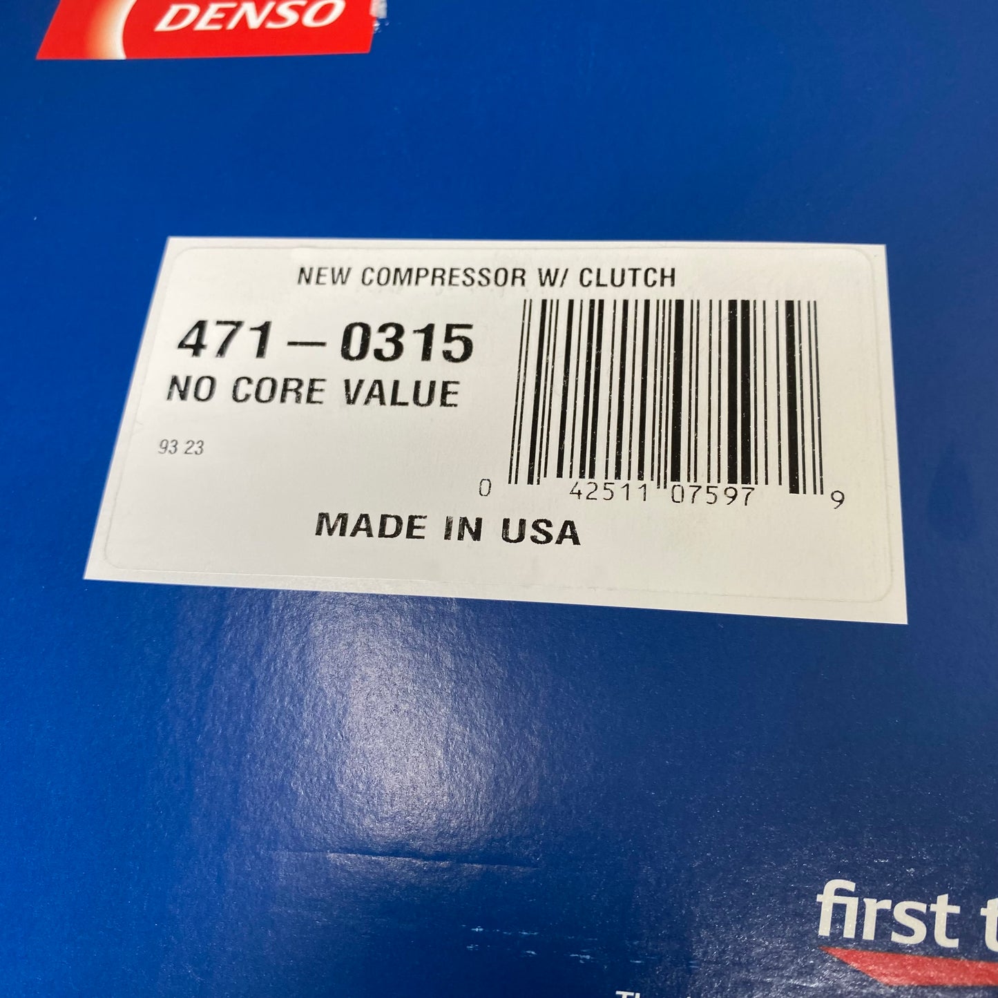 DENSO A/C Compressor & Clutch Dor Cadillac, Chevy, Hummer Etc As-is (See Images)471-0315