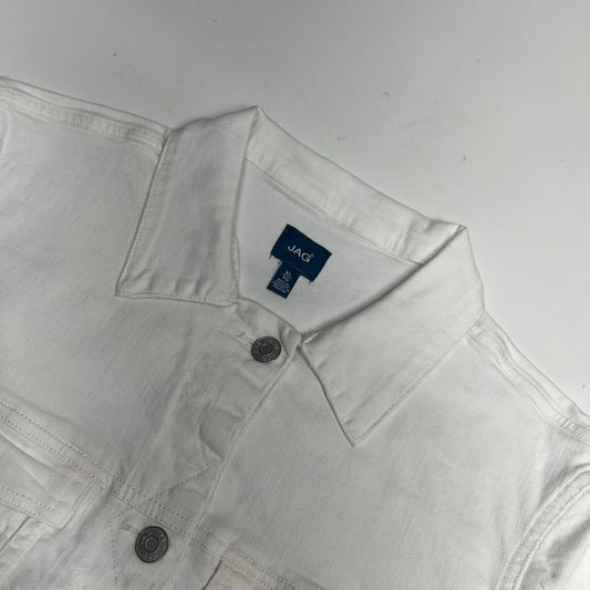 JAG Kiara Classic Button Up Denim Jacket Women's Sz XL White J8309CBD618