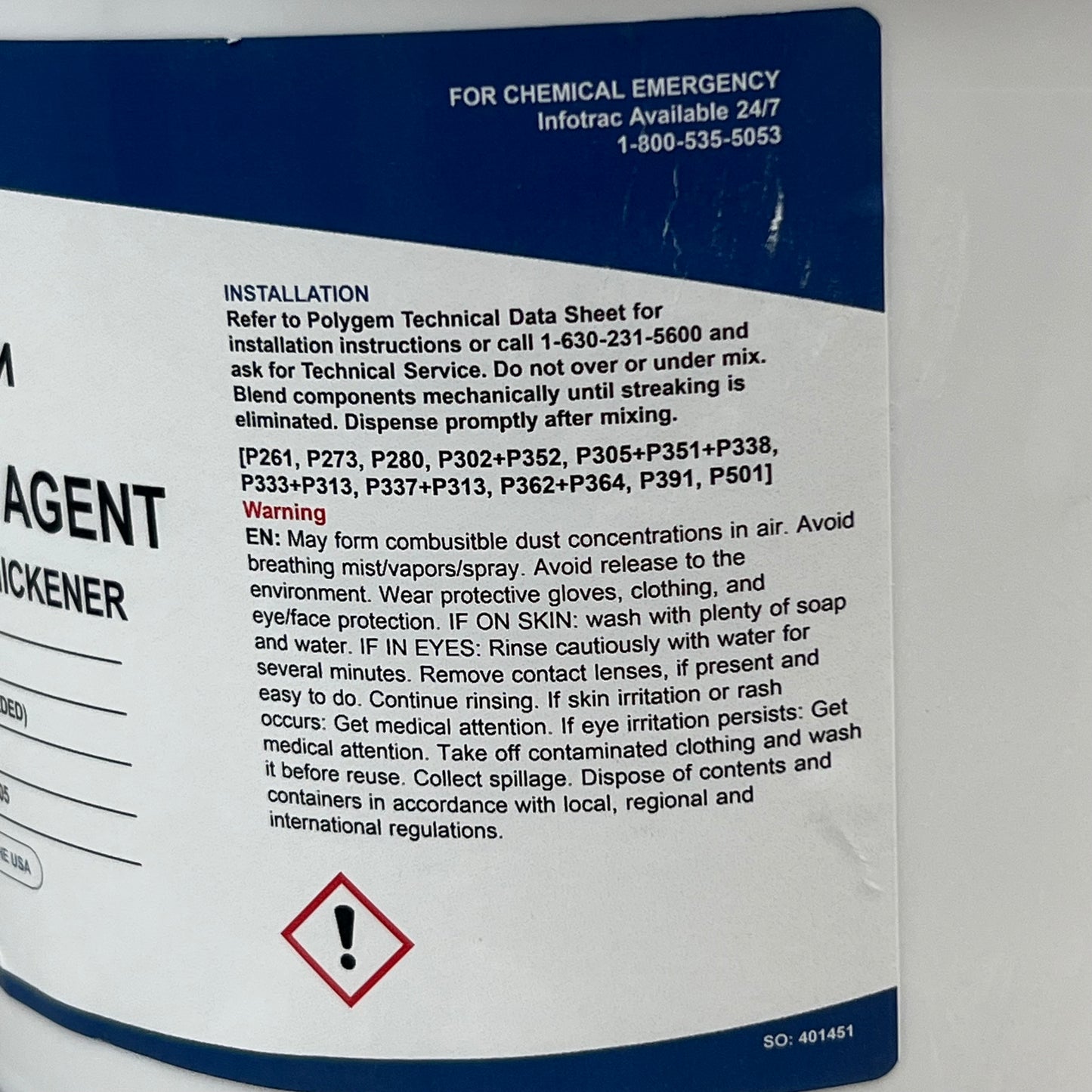 POLYGEM Dry Powder Thickening Agent 1.8 Gallons