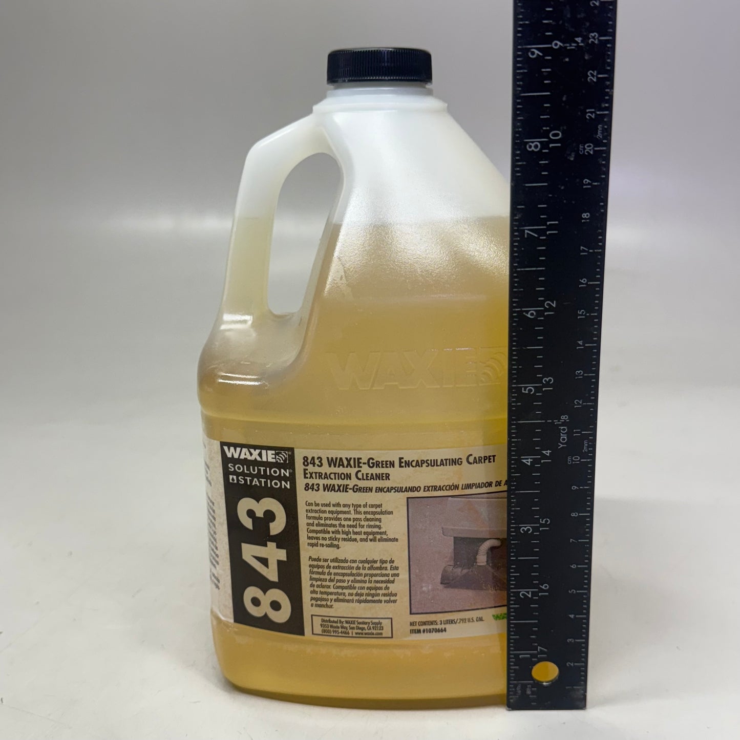 WAXIE-GREEN 843 Encapsulating Carpet Spin Bonnet Shampoo 3 Lt Yellow 1070664