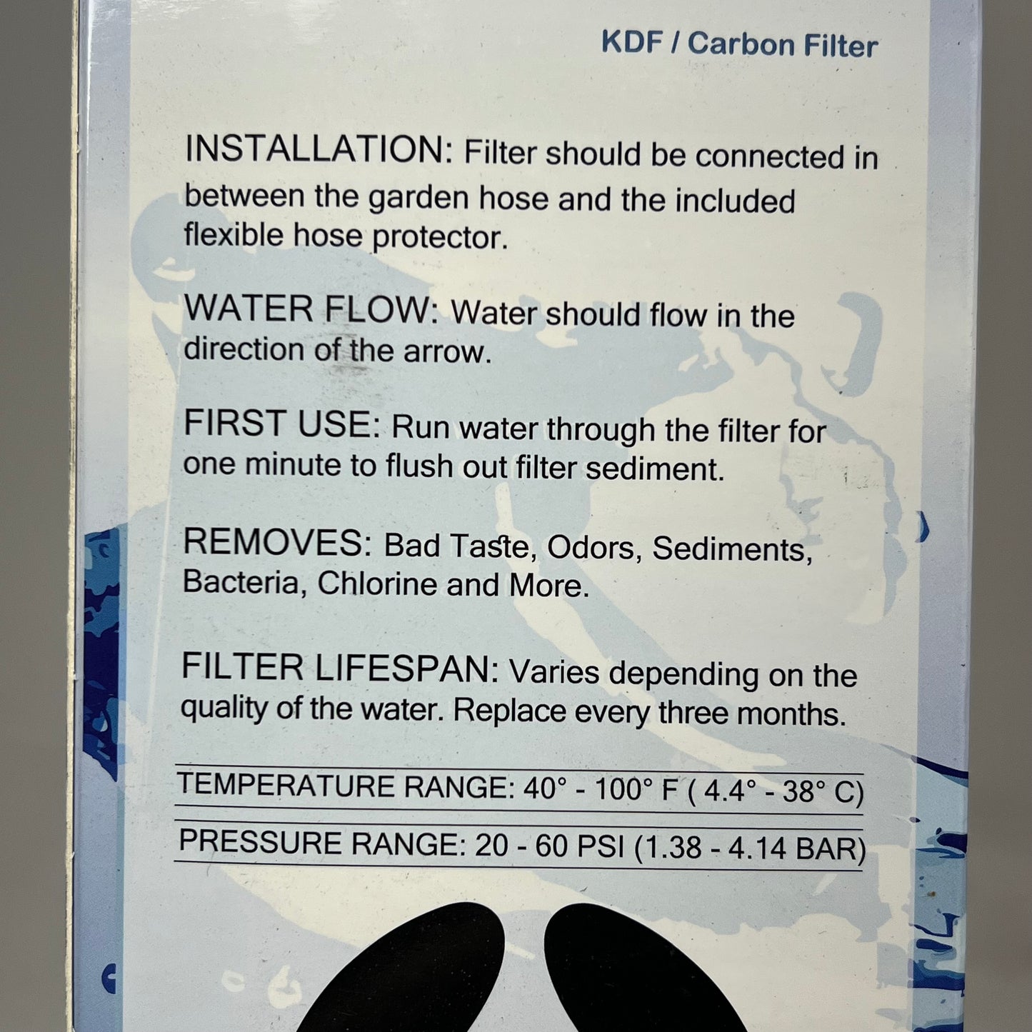 ORCA PLUNGE  Garden Pre-filter Hose Filter for Clean Water Filling the Pool  Blue
