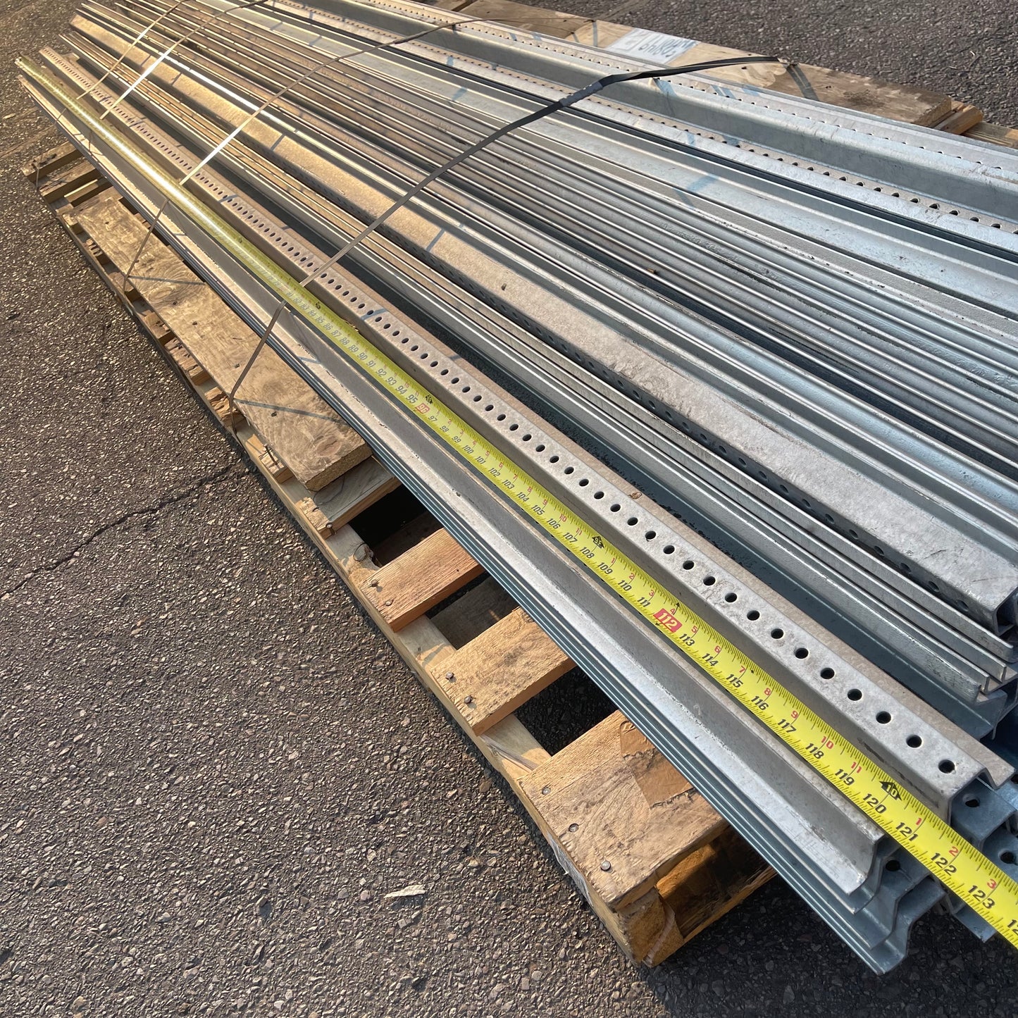 UNBRANDED U Channel Sign Posts 10 ft Galvanized Steel