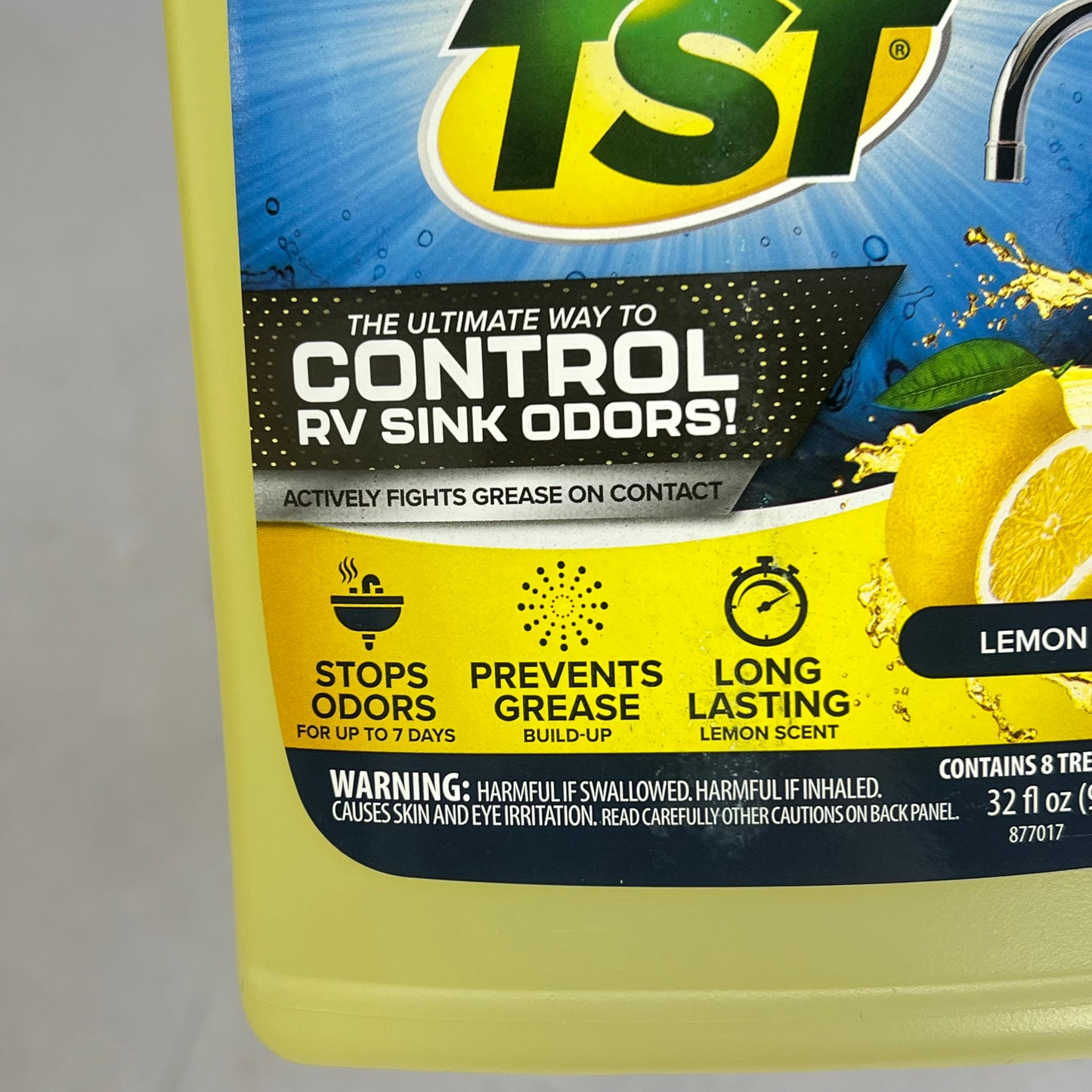 CAMCO (4 PACK) Tst Grey Water Control Rv Sink Odors Lemon Scent 32 fl oz 40252