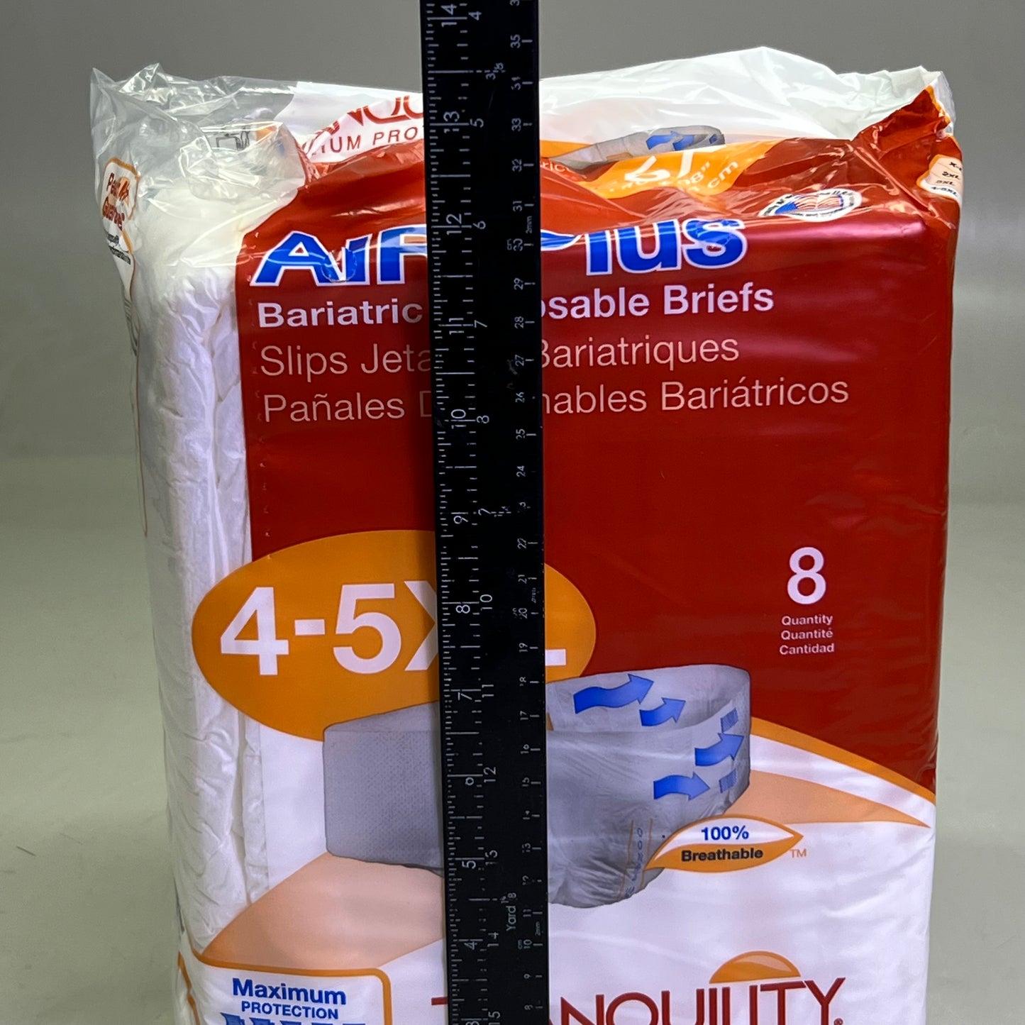 TRANQUILITY (2 PACK 16 Count) Disposable Overnight Underwear Size 4-5XL
