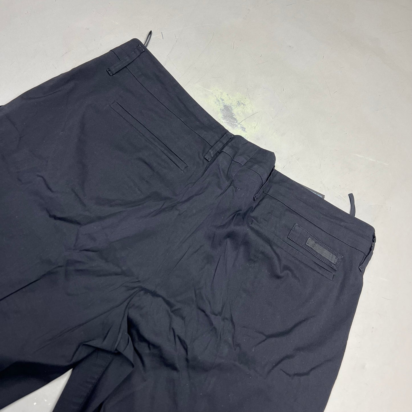 PRADA Milano Pants 78% Cotton 10% Nylon 3% Elastane Sz 46 Black