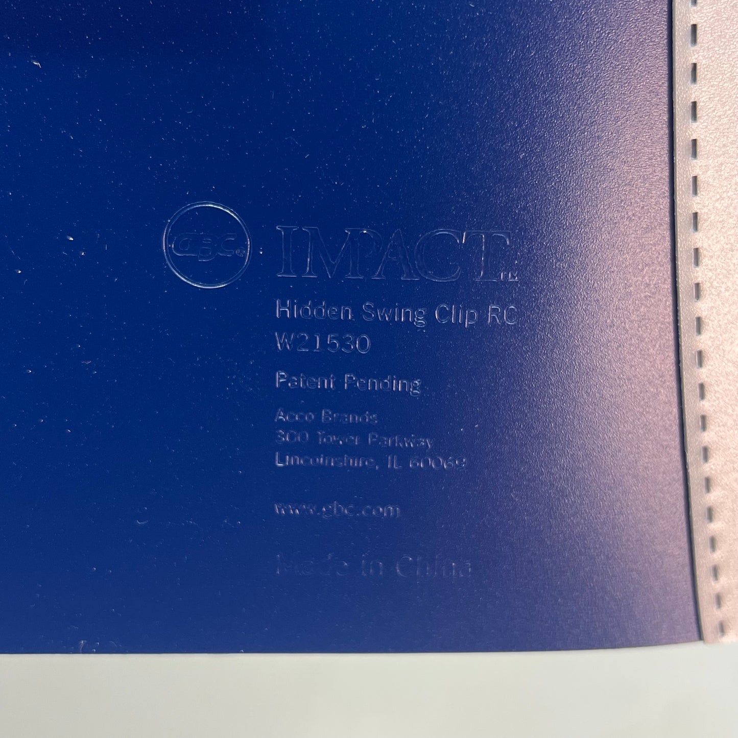 IMPACT (6 PACK) Hidden Swing Clip Report Cover 9 X 11-1/2" Navy Blue Q-21530