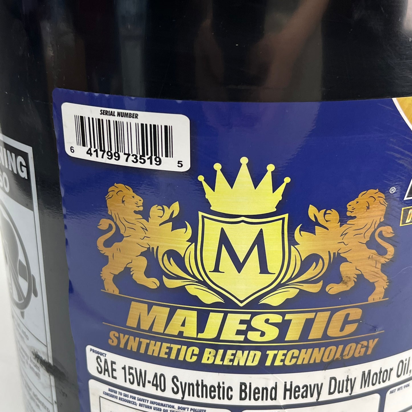 MAJESTIC Sae 15w-40 Synthetic Blend Super Duty Diesel Engine Oil 5 Gal HD88