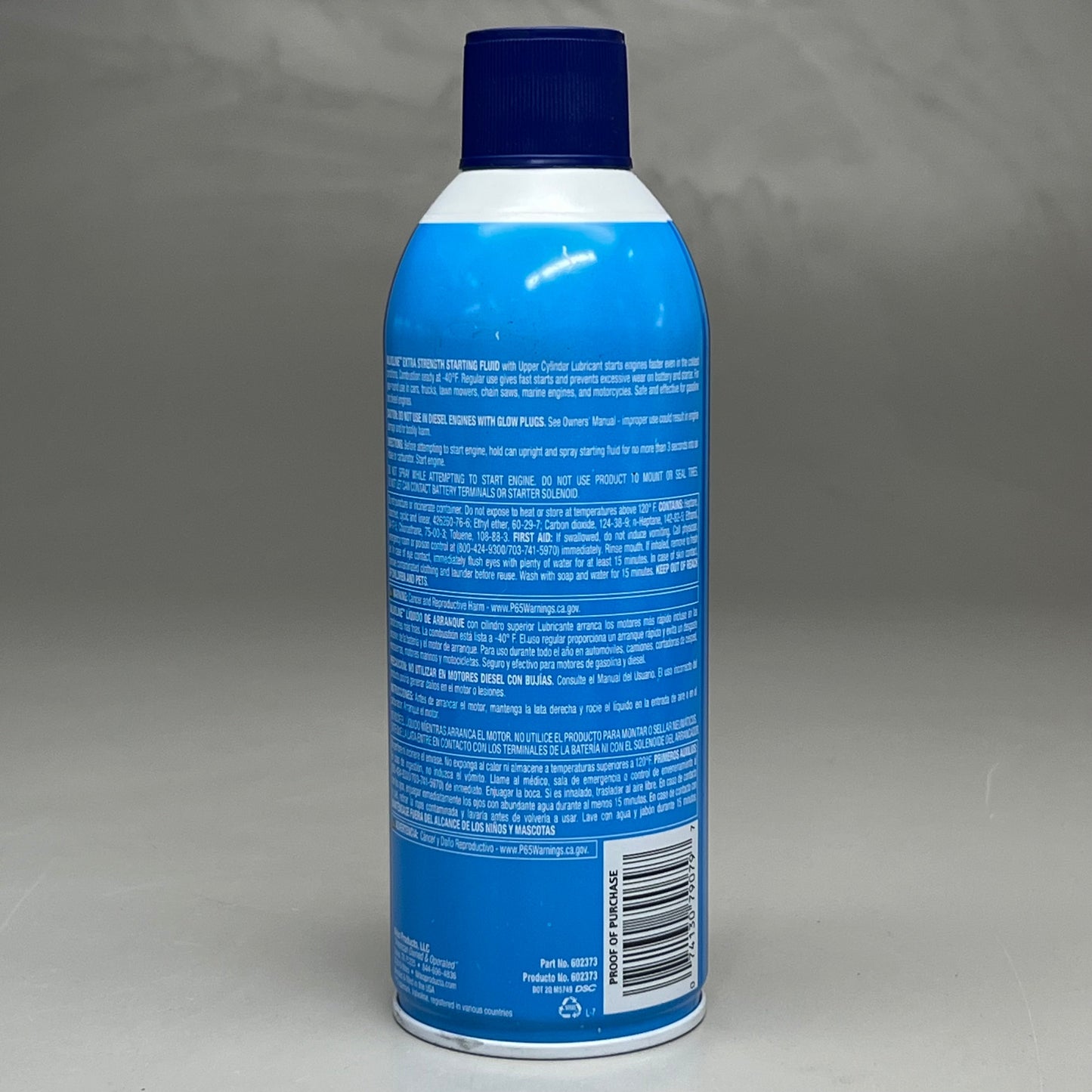 ZA@ VALVOLINE (12 PACK) Starting Fluid Extra Strength 11 oz per Can B