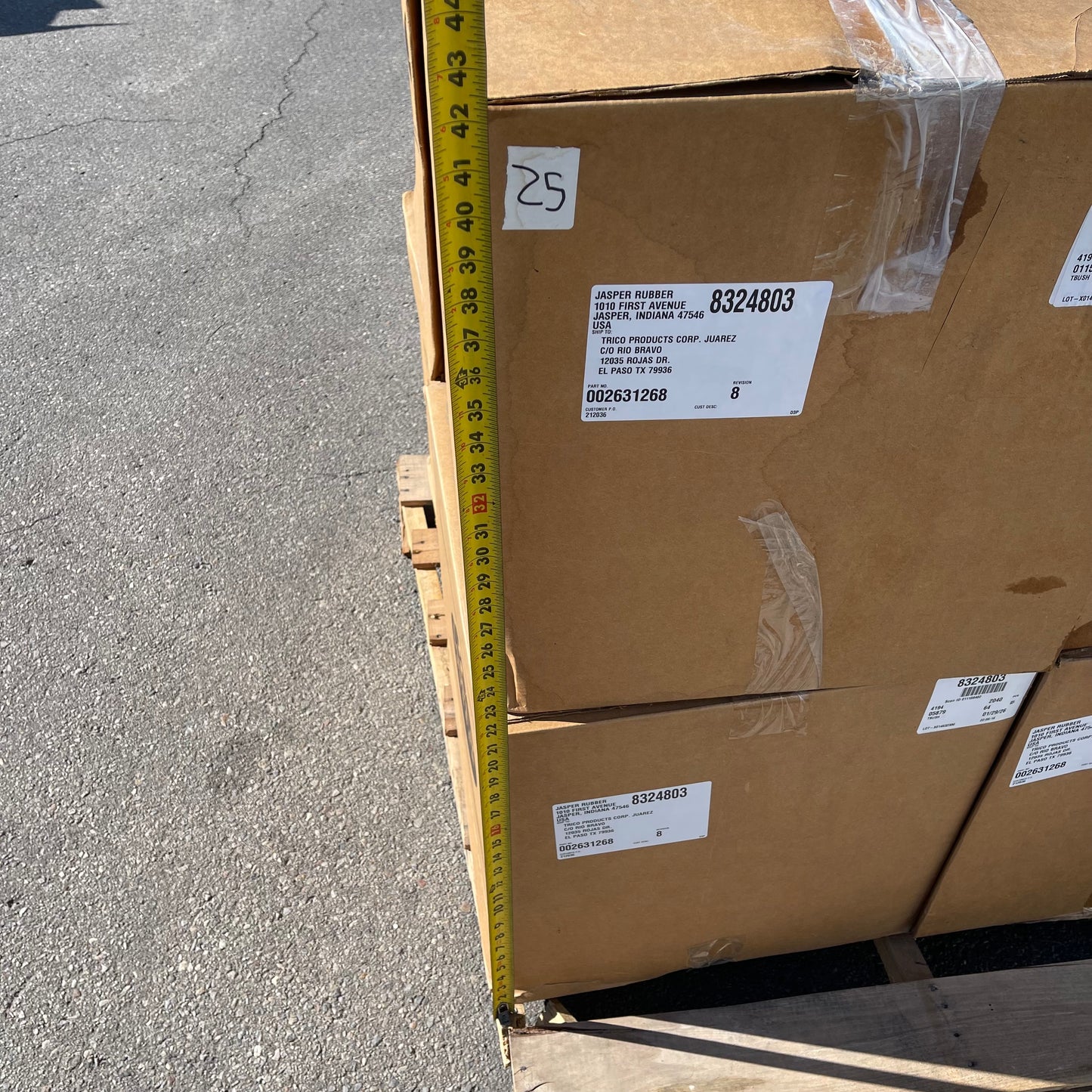 ZA@ Pallet of JASPER RUBBER Round Gaskets 3.5” Dia 002631268 (AS-IS)(B)