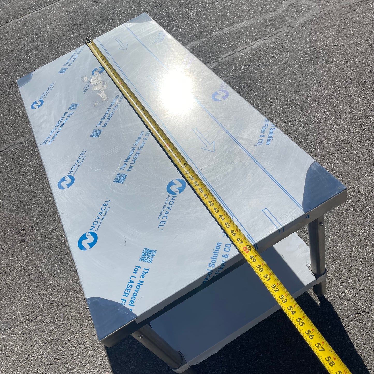 Z@ AERO Work Table 48”x24”x35” Stainless Steel 3TS2448ADJ (New)