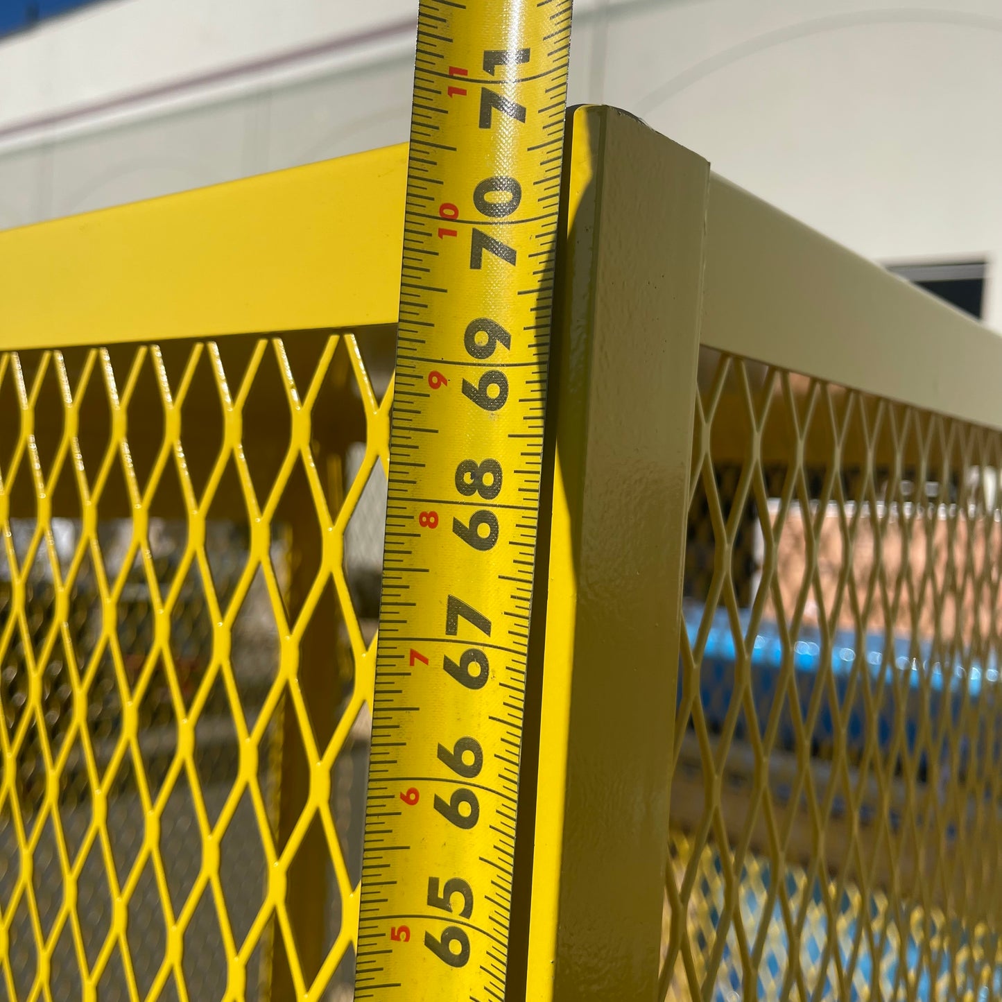 Z@ JAMCO Vertical Gas Cylinder Storage Cabinet 71”x39”x31” Yellow CV051YP