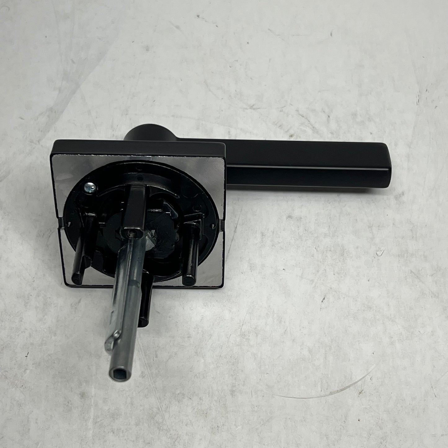 KWIKSET Halifax Square Keyed Entry Handle Smartkey Matte Black 97402-920