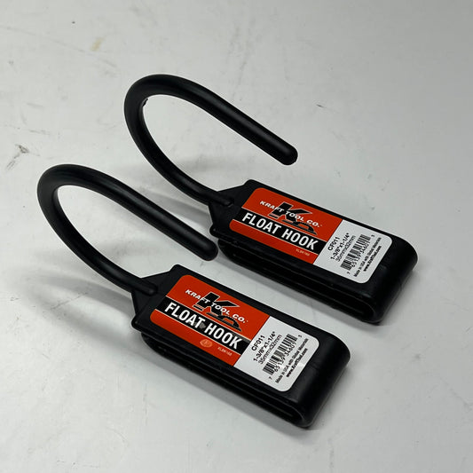 KRAFT TOOLS (2 PACK) Durable Plastic Construction Float Hook Black CF011