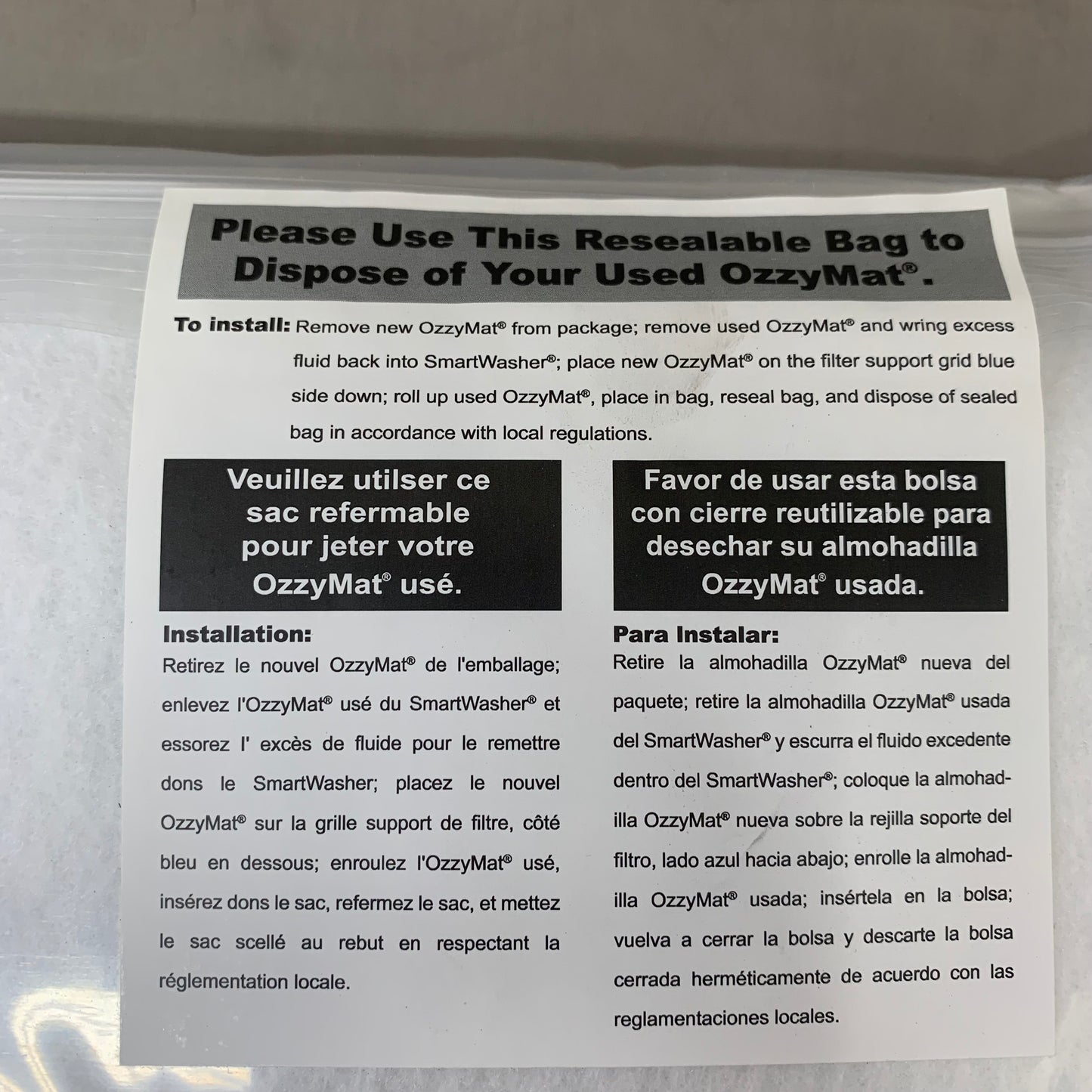 CRC Eco-Friendly Smart Washer Ozzymat Multi-Layer Fluid Activation 1004844