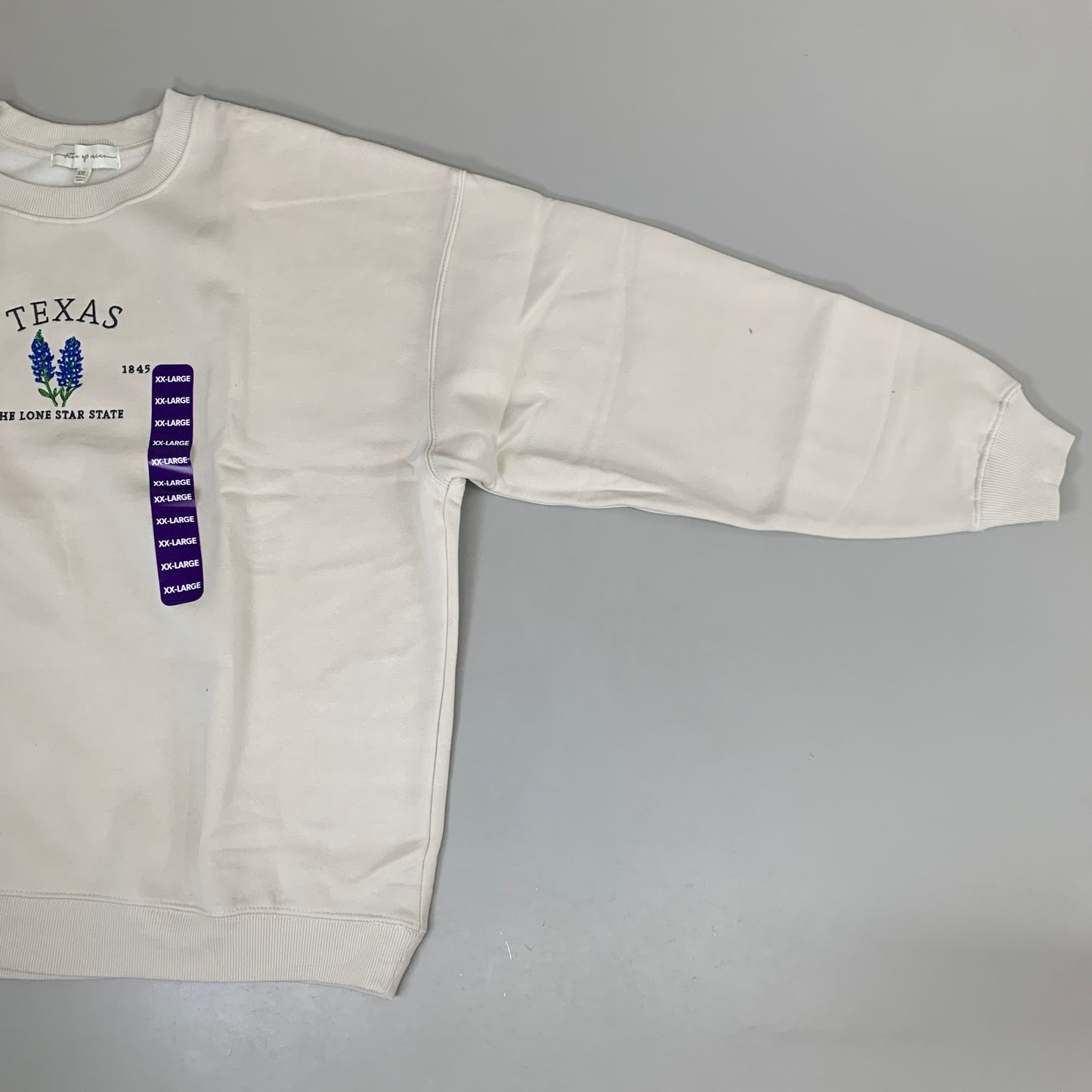 STATE OF MINE Women's Texas Lone Star State Sweatshirt Sz-XXLarge Stone 15711