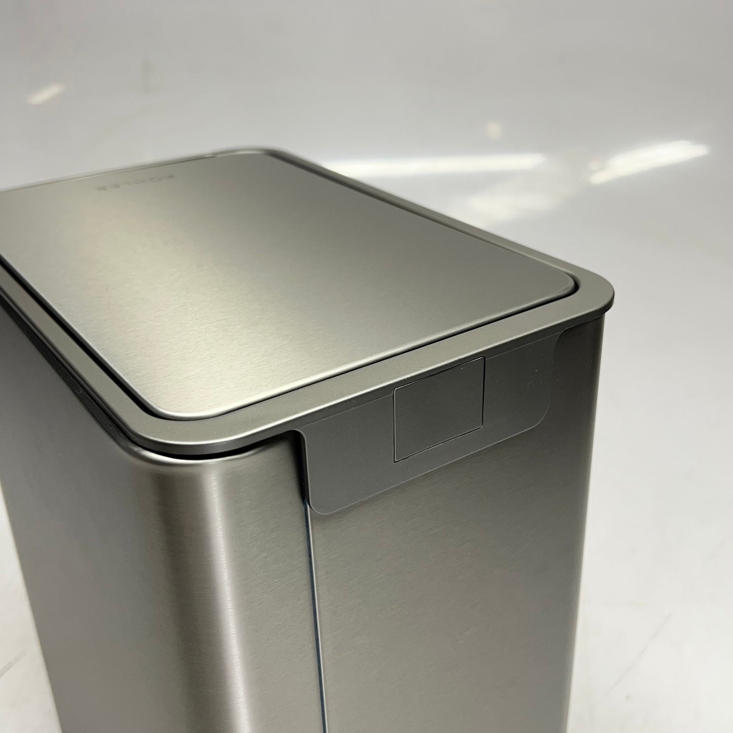 KOHLER (SET OF2) Stainless Steel Step Trash Can Quiet Close Lid 6 Liter (As-Is)