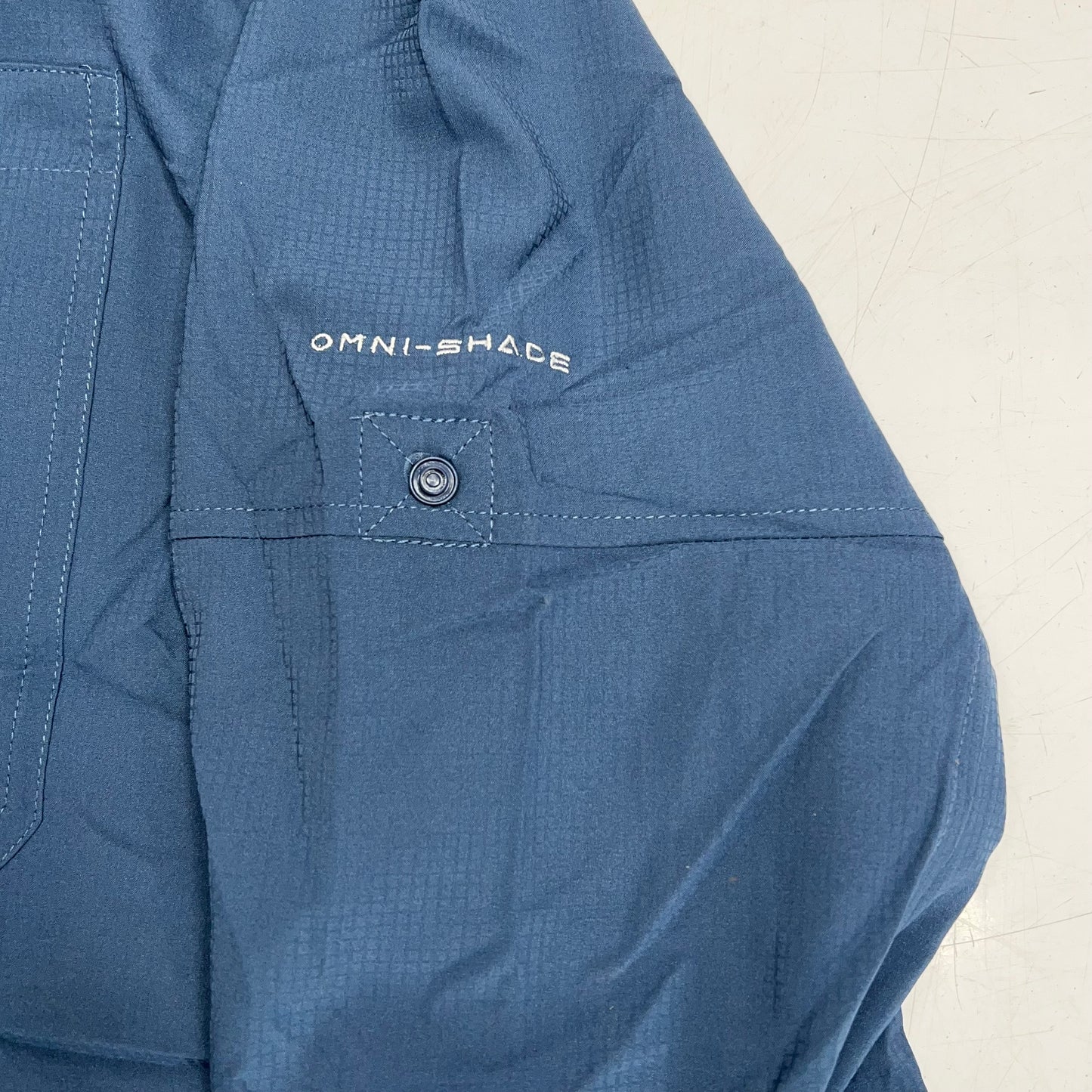 COLUMBIA Silver Ridge Utility Lite Long Sleeve Shirt Men's Sz L Blue AM1683-478