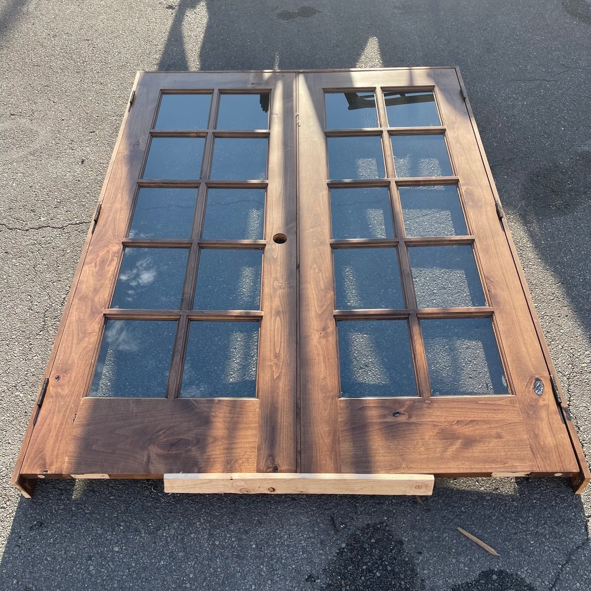 KROSSWOOD French Double Doors 80"x36" (single door) Knotty Alder Wood (AS-IS)