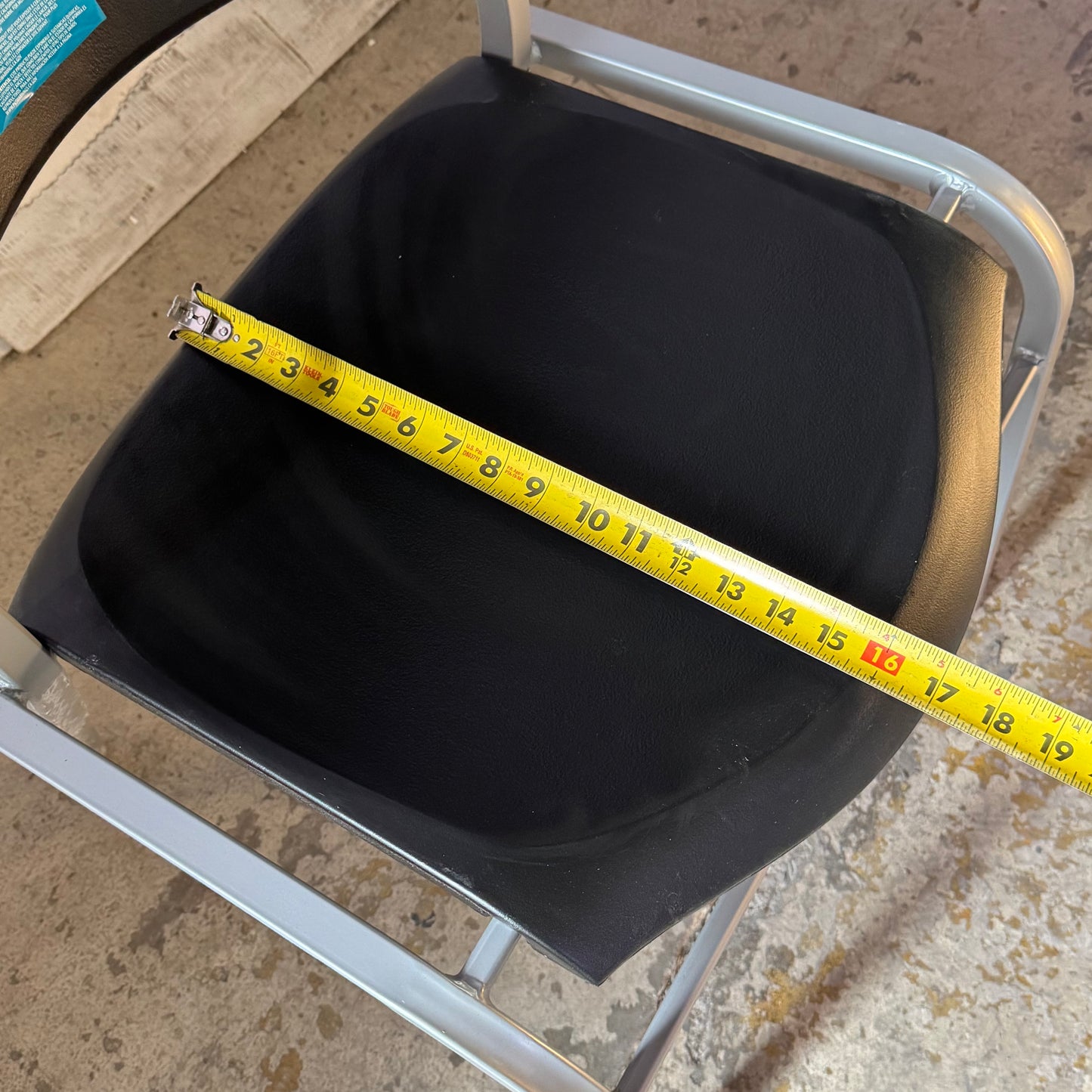 LIFETIME (2 PACK) Plastic Indoor/Outdoor Stacking Chair Sz 20"W x 17"L x 32"H, Black 721614