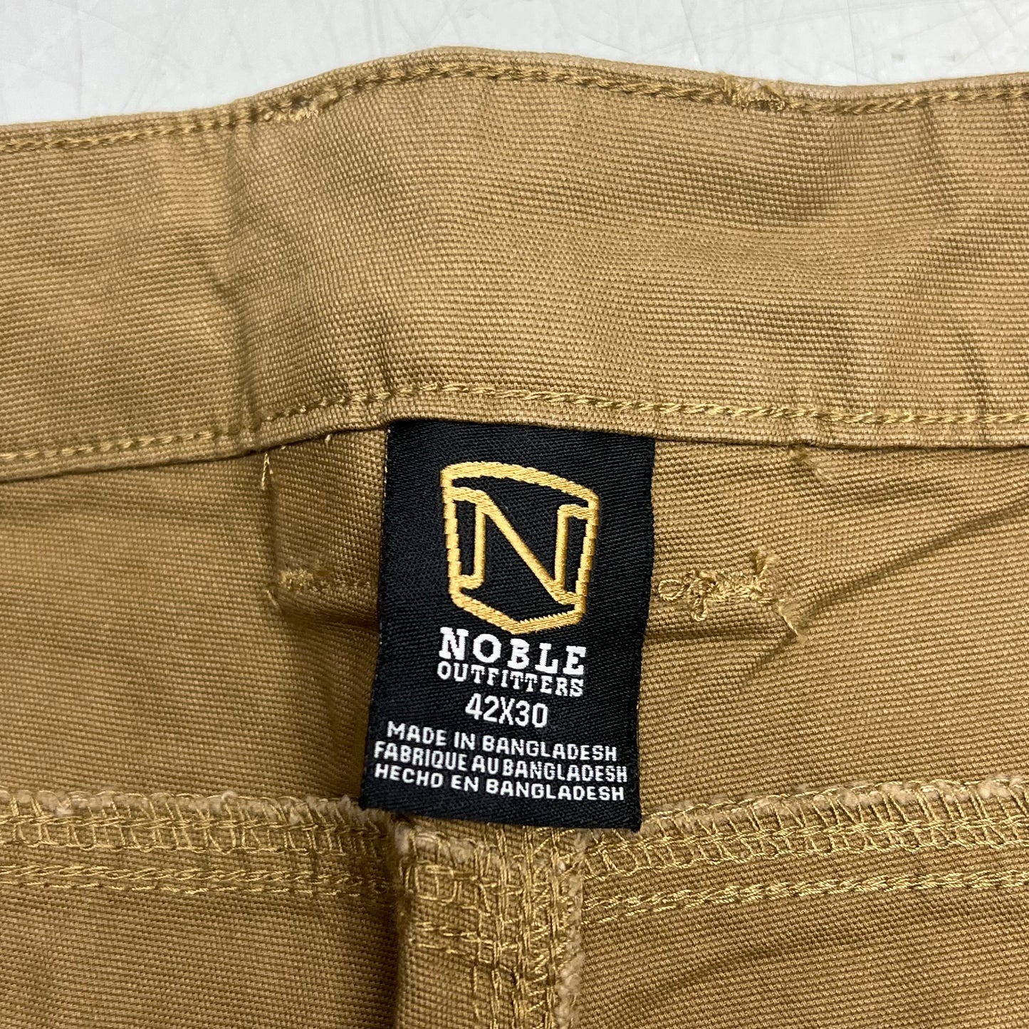 NOBLE OUTFITTERS Flex Stretch Canvas Work Pant Men's Sz 42x30 Coyote 18425