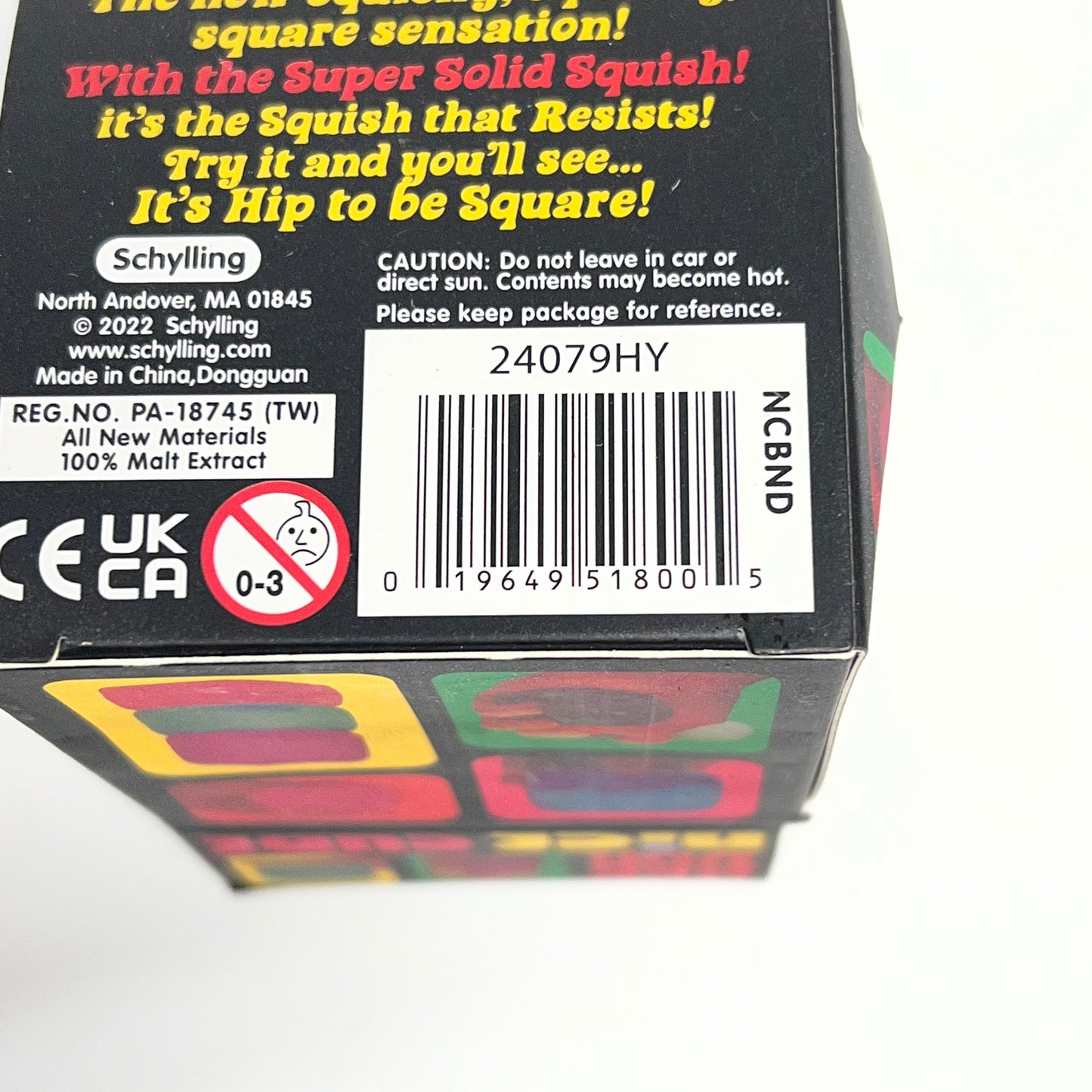 NEE DOH (2 PACK) Nice Cube Super Solid Squish Collectable Purple 24079HY (As-is)