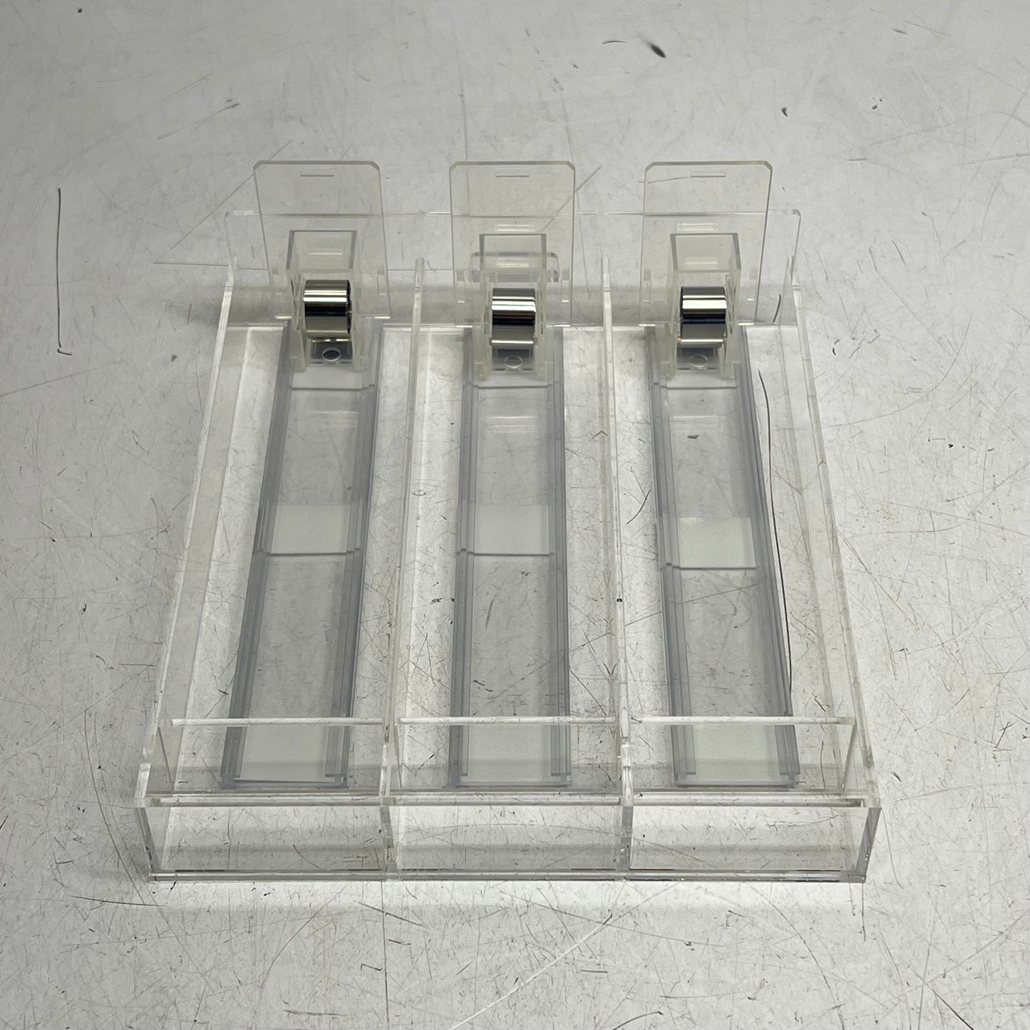 ZA@ LOON Sliding Organizers for Commercial Stores / Home Organization  9"x7" Clear