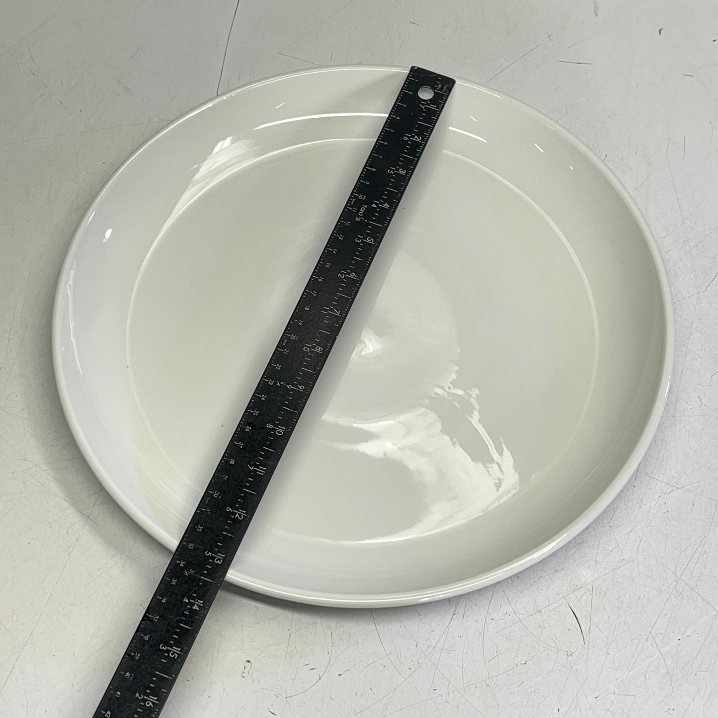 ITI (6 PACK) International Tableware Pizza Plate 13.5" Dia European White 37T019