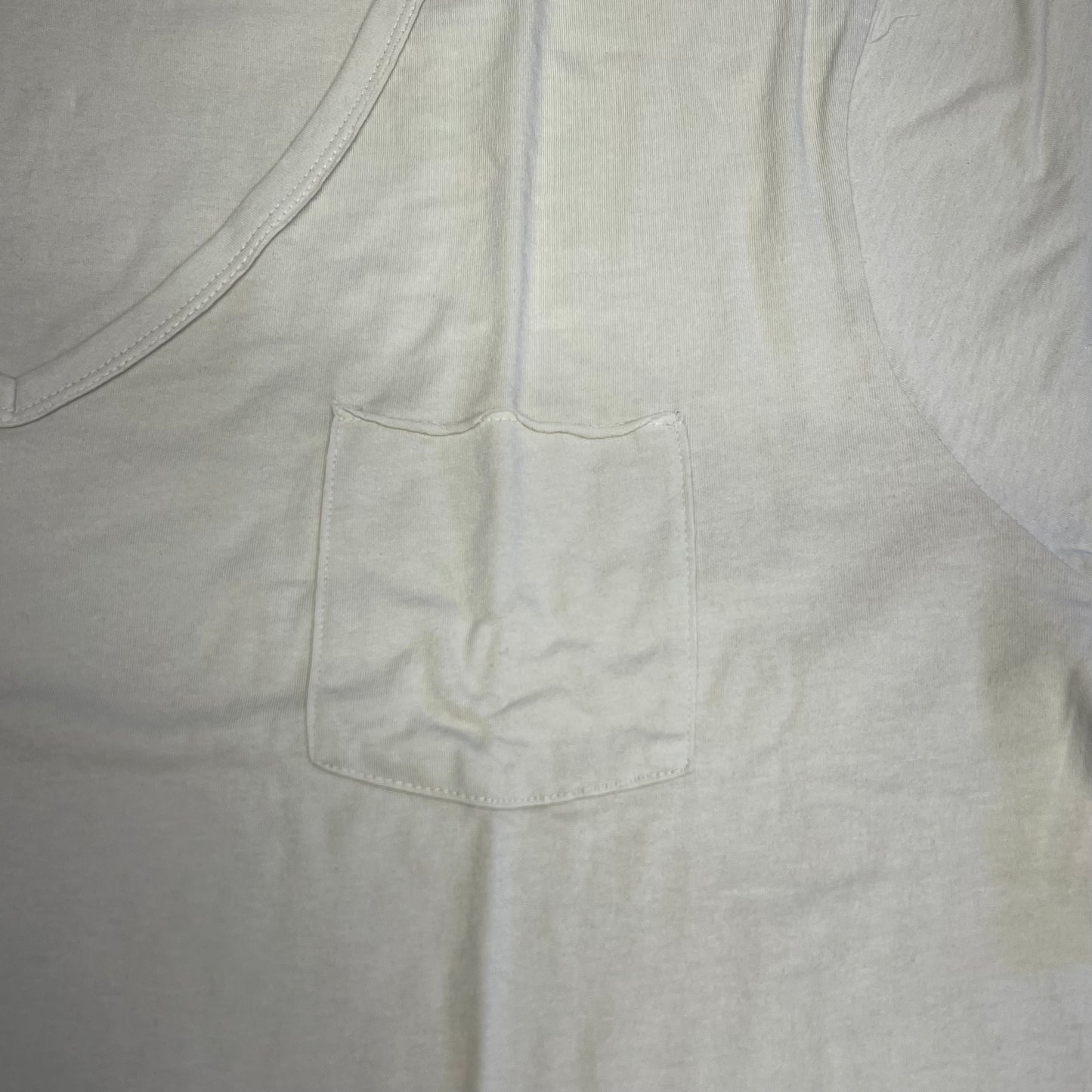HANES Originals V Neck Tee Shirt W/ Chest Pocket Women's Sz 3X Mellow Beige