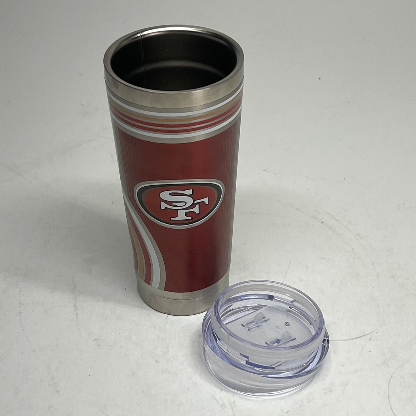 NFL San Francisco 49ers Roadie Stainless Steel Tumbler 18oz Red/Gold 6926
