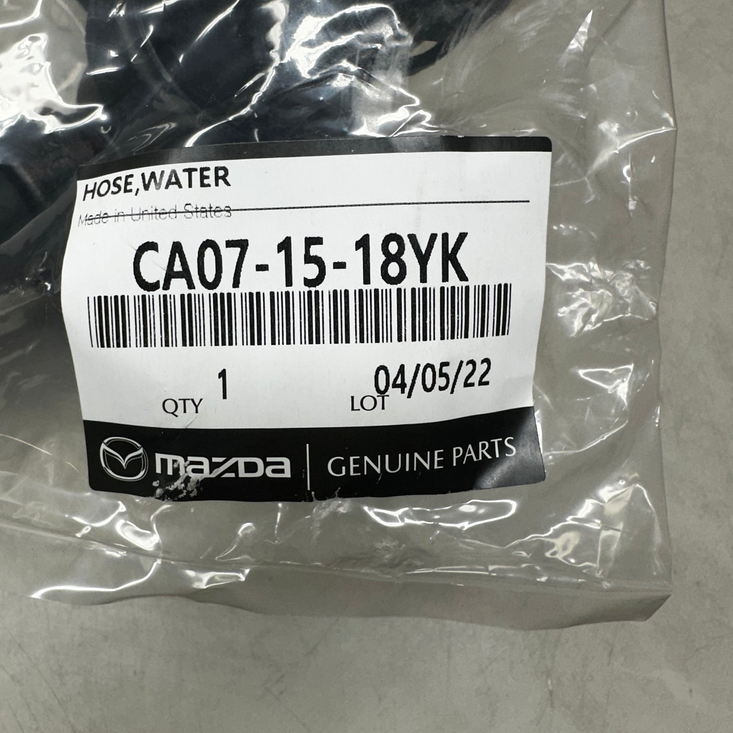 MAZDA Water Hose Genuine Parts CA07-15-18YK Coolant Hose