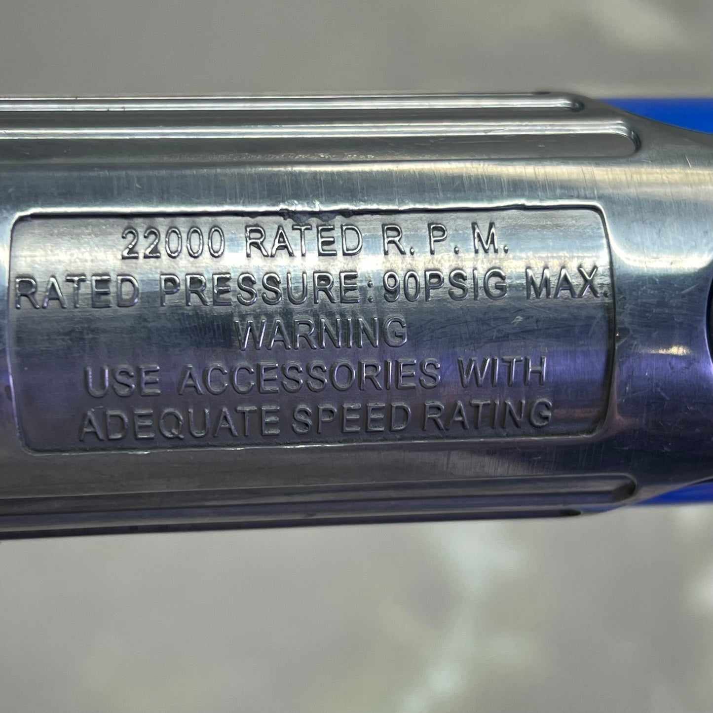 TRU-FLTE Compact Mini Die Grinder W/ HI FLO Plug Included Chrome 25-520TF