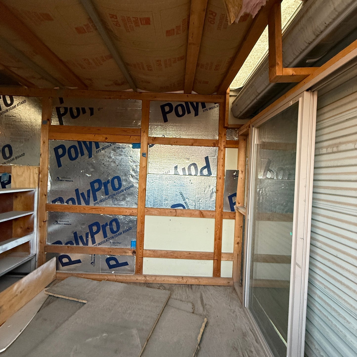 Z@ 16’ Portable Storage Container/Unit/Pod Steel/Fiberglass 16'x 8'x 8' w/ holes Cut in Side & Back POD#20 Grey (AS-IS)