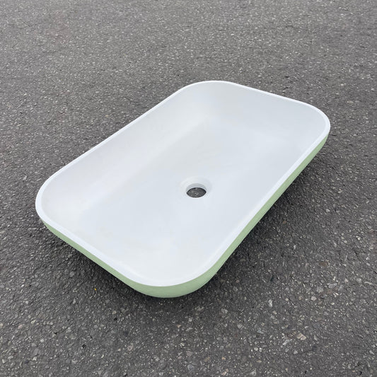 ZA@ Pallet ofACQUABELLA On-top Rectangular Sink Basin Green (AS-IS)
