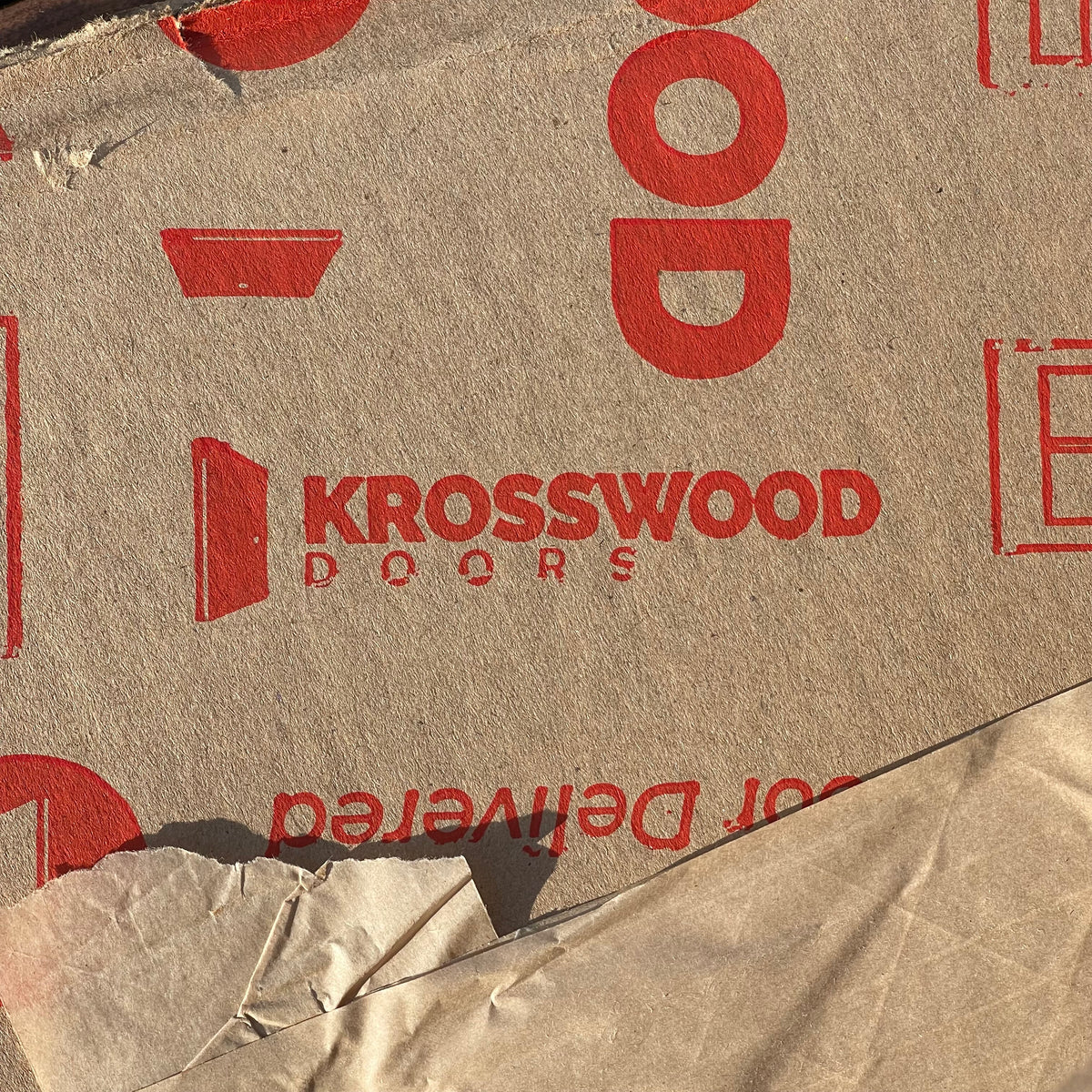 KROSSWOOD French Double Doors 80"x36" (single door) Knotty Alder Wood (AS-IS)