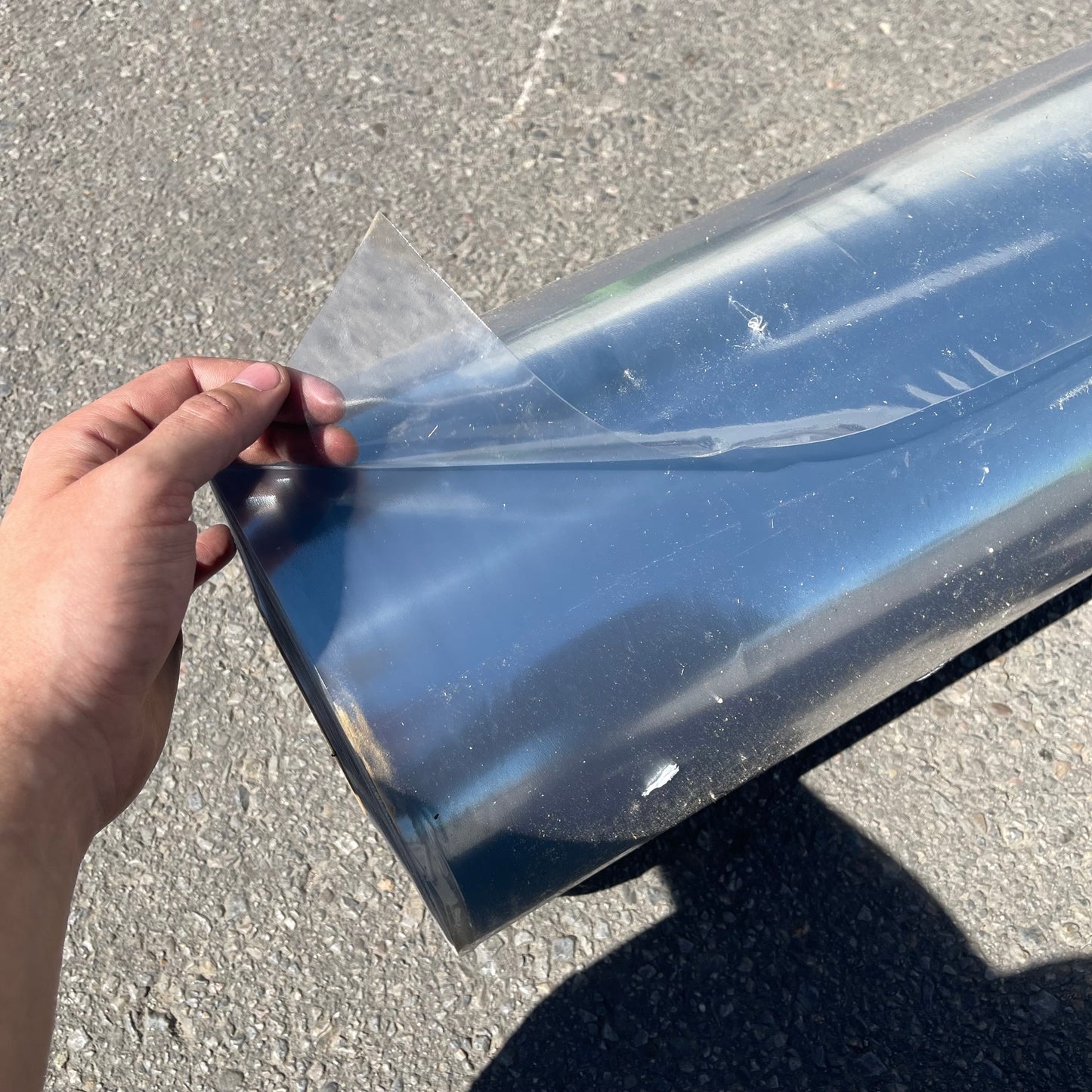 ZA@ MIXED Optically Clear Plastic Film/Clear Vinyl Roll 8 gauge, 49” width, 165 yds 849-OPC (New Other, Minor Damage)