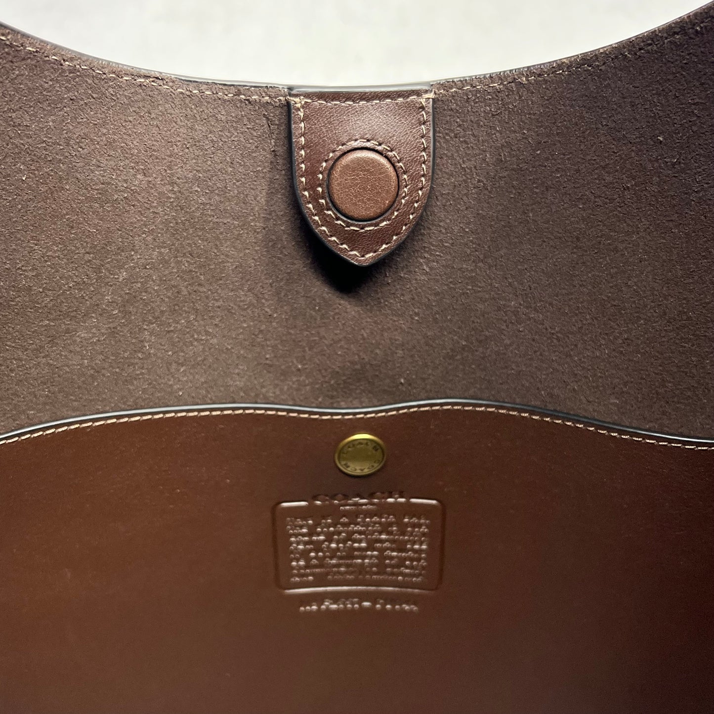 COACH Brooklyn Shoulder Bag 39 Smooth Leather Large 15.25x17x4" Maple CU044