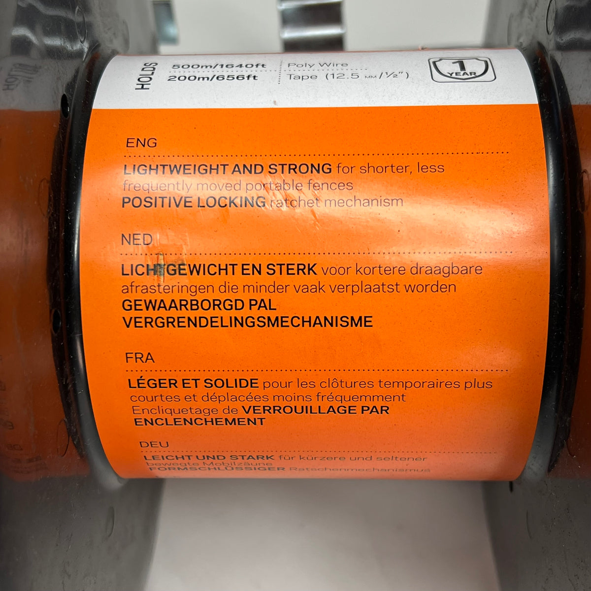 GALLAGHER  Economy Reel Strong & Durable Holds 1,640' Orange/Black G61600