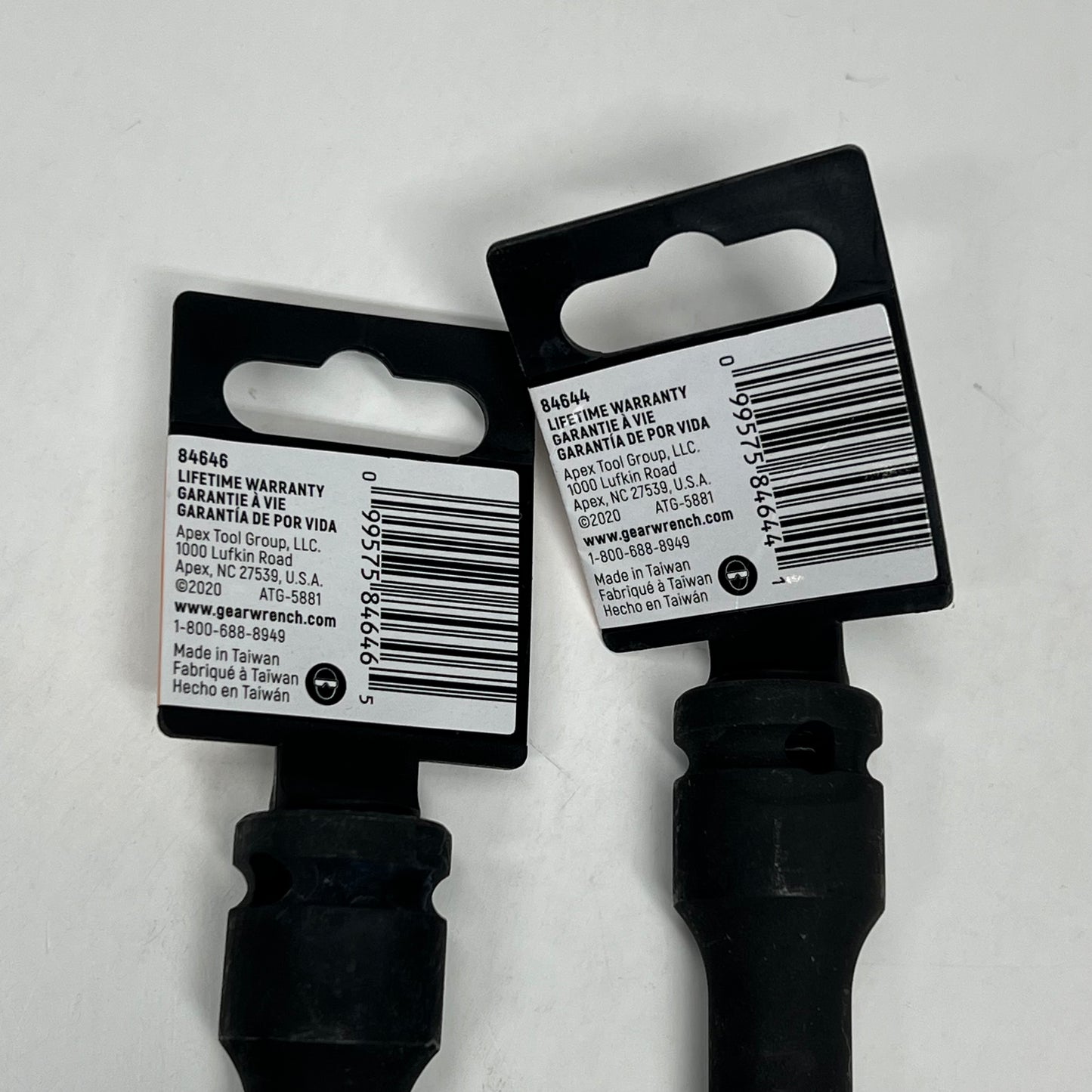 ZA@ GEAR WRENCH (LOT OF 2) Impact Extension 1/2" Drive - 5" & 10" Black
