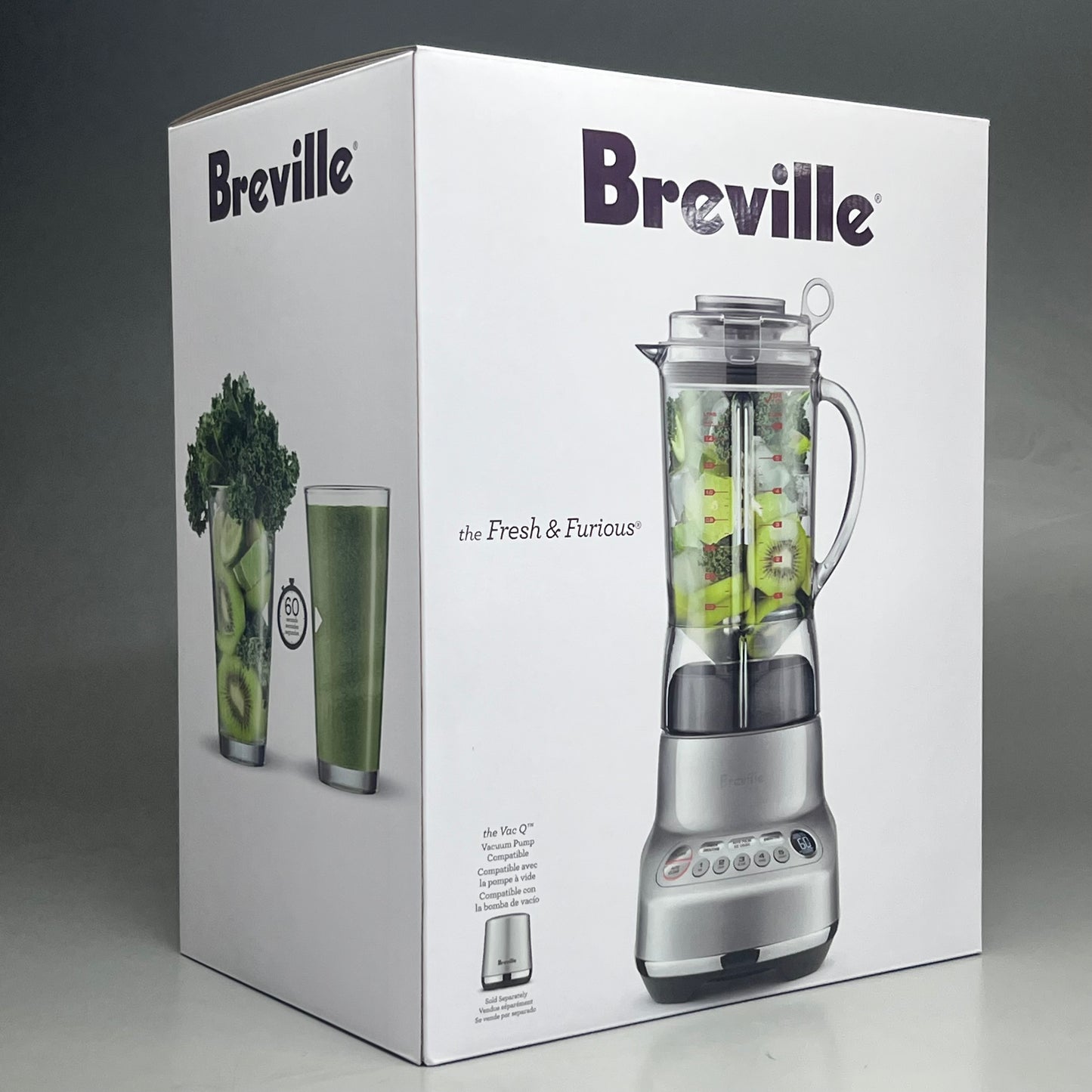 BREVILLE The Fresh & Furious Blender Silver BBL620SIL