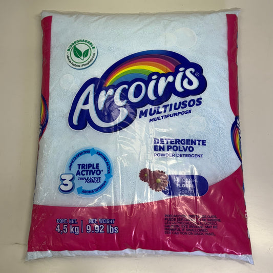 ARCOIRIS FLORIAL (2 PACK) Multipurpose Powder Detergent 9.92 Lbs Light Blue