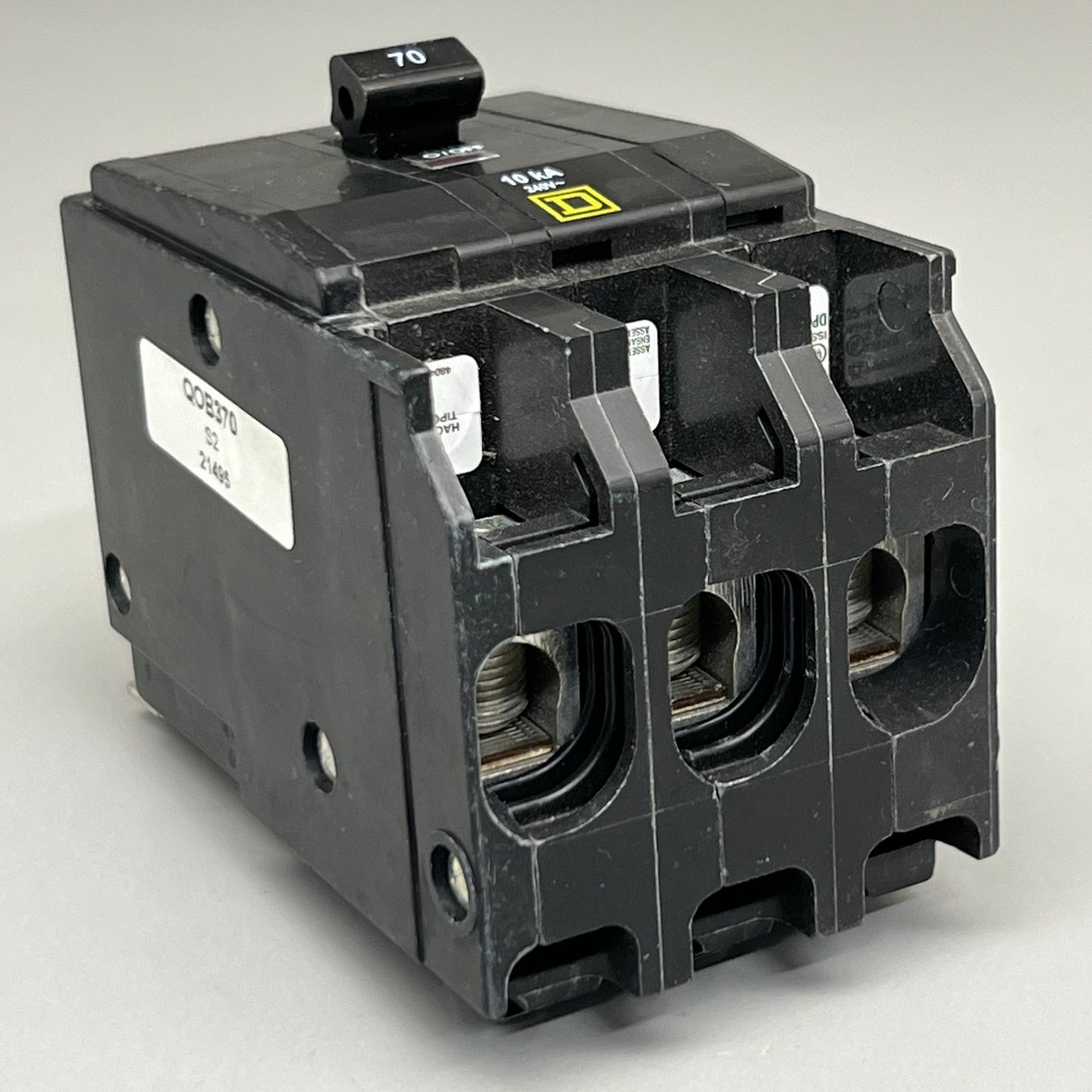 SQUARE D Bolt-on Circuit Breaker 70A-240V QOB370