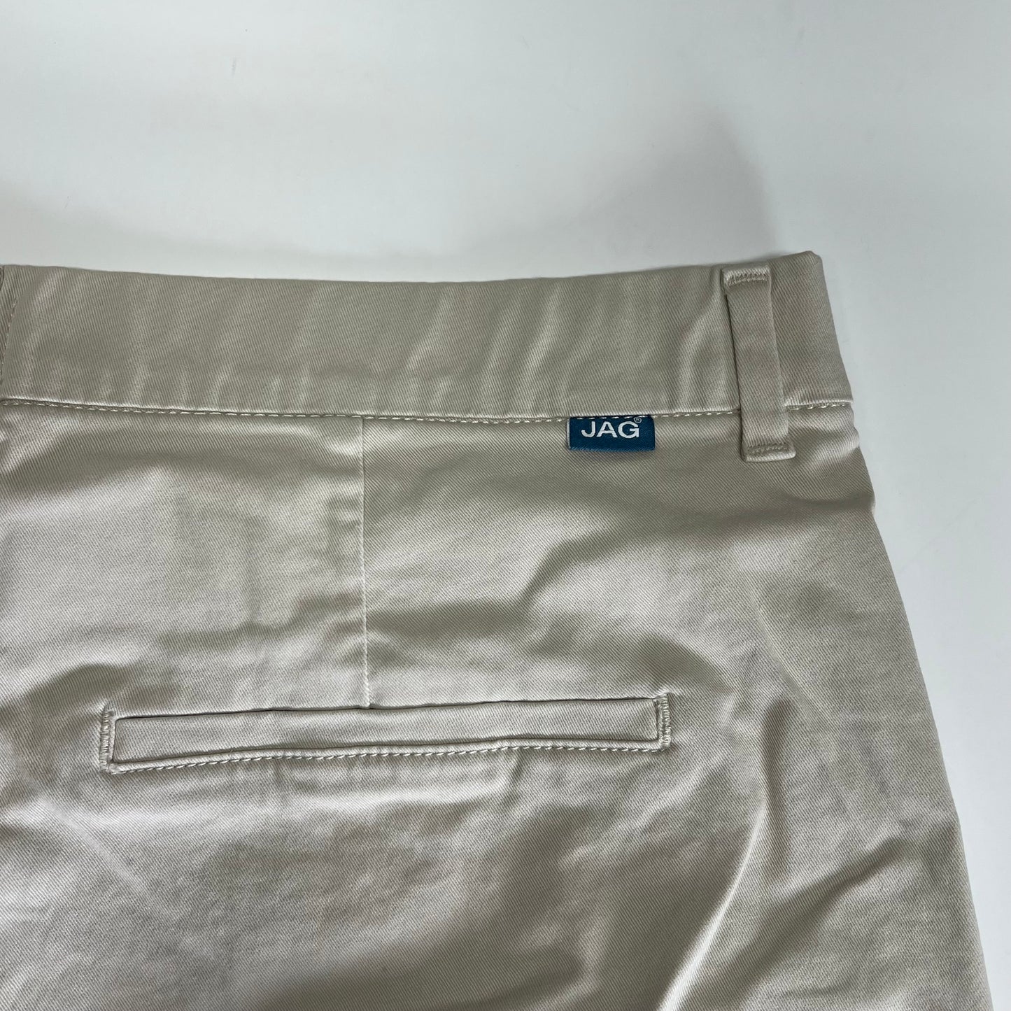 JAG Maddie 8" Pull-on Smoothing Shorts Women's Sz 16 Stone J4314AWL617